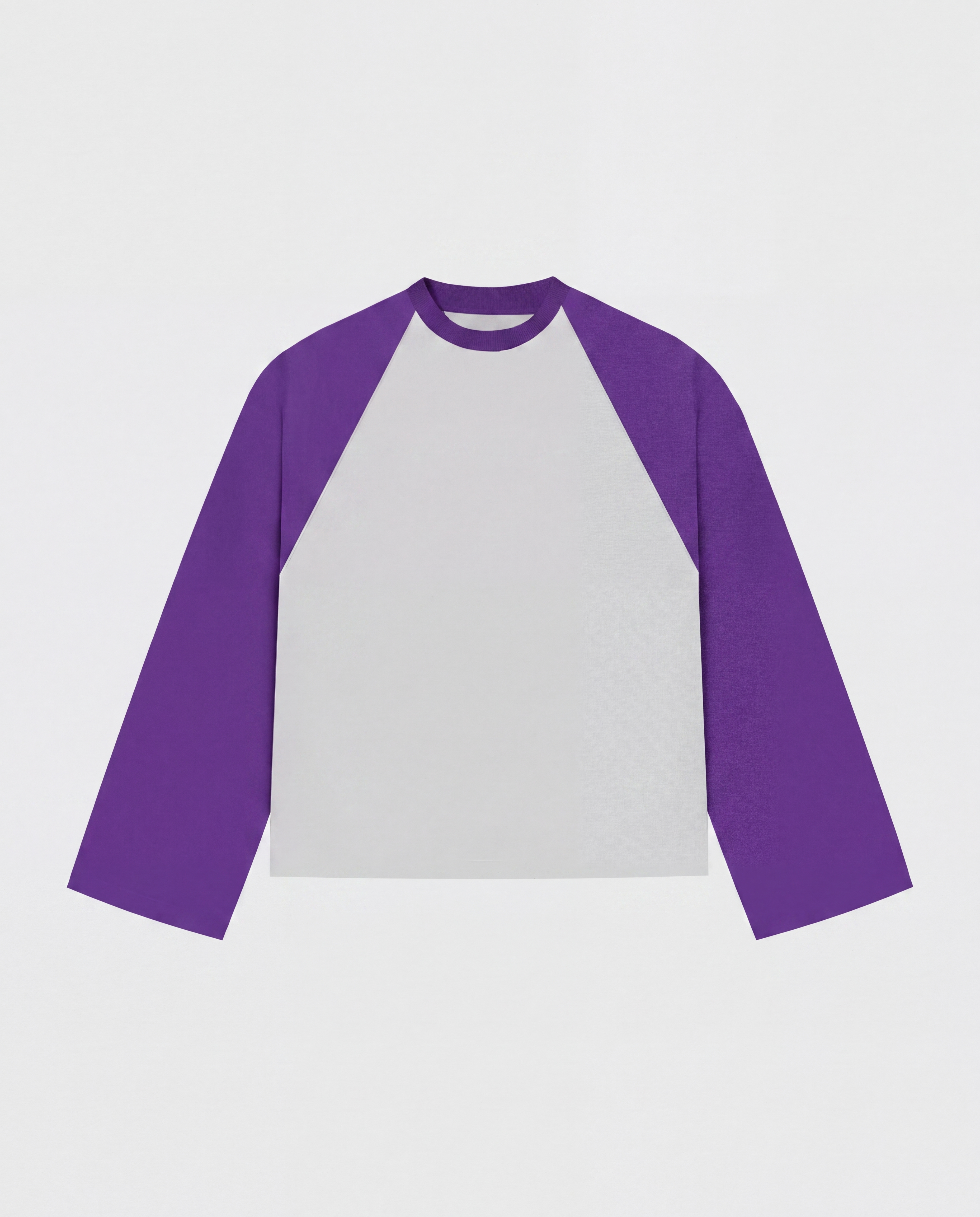 BASEBALL LONGSLEEVE - PURPLE/GREY