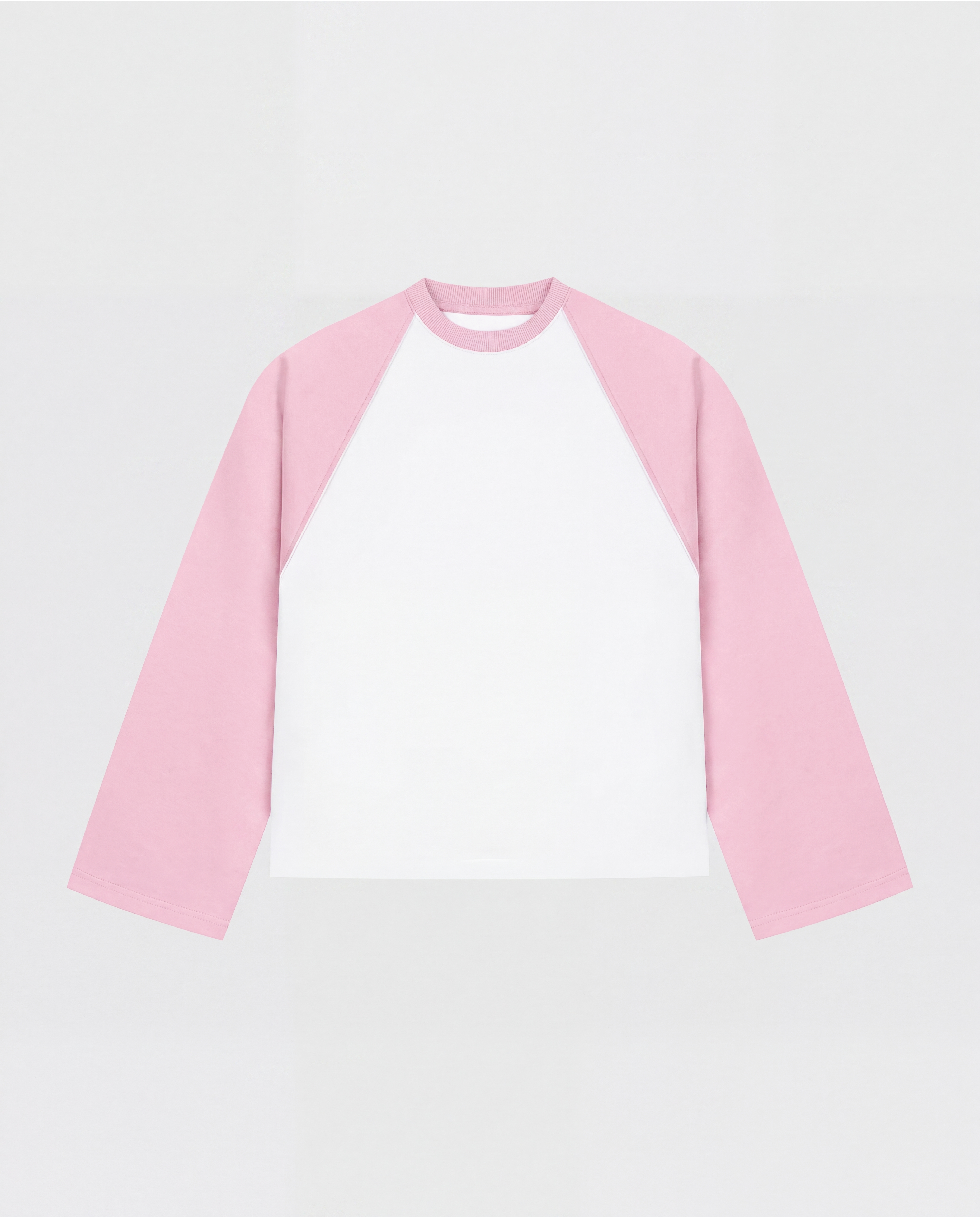 BASEBALL LONGSLEEVE - PINK/WHITE
