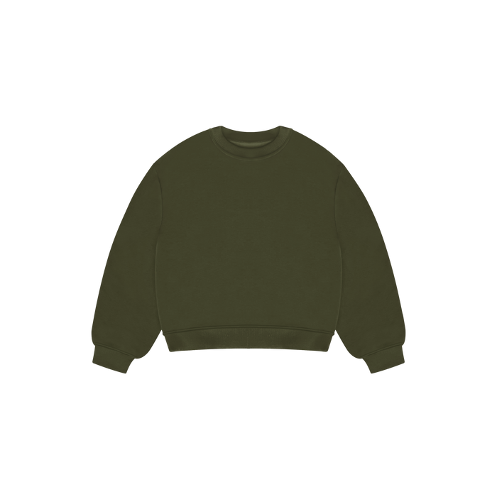 Military Green Bulk Crewneck