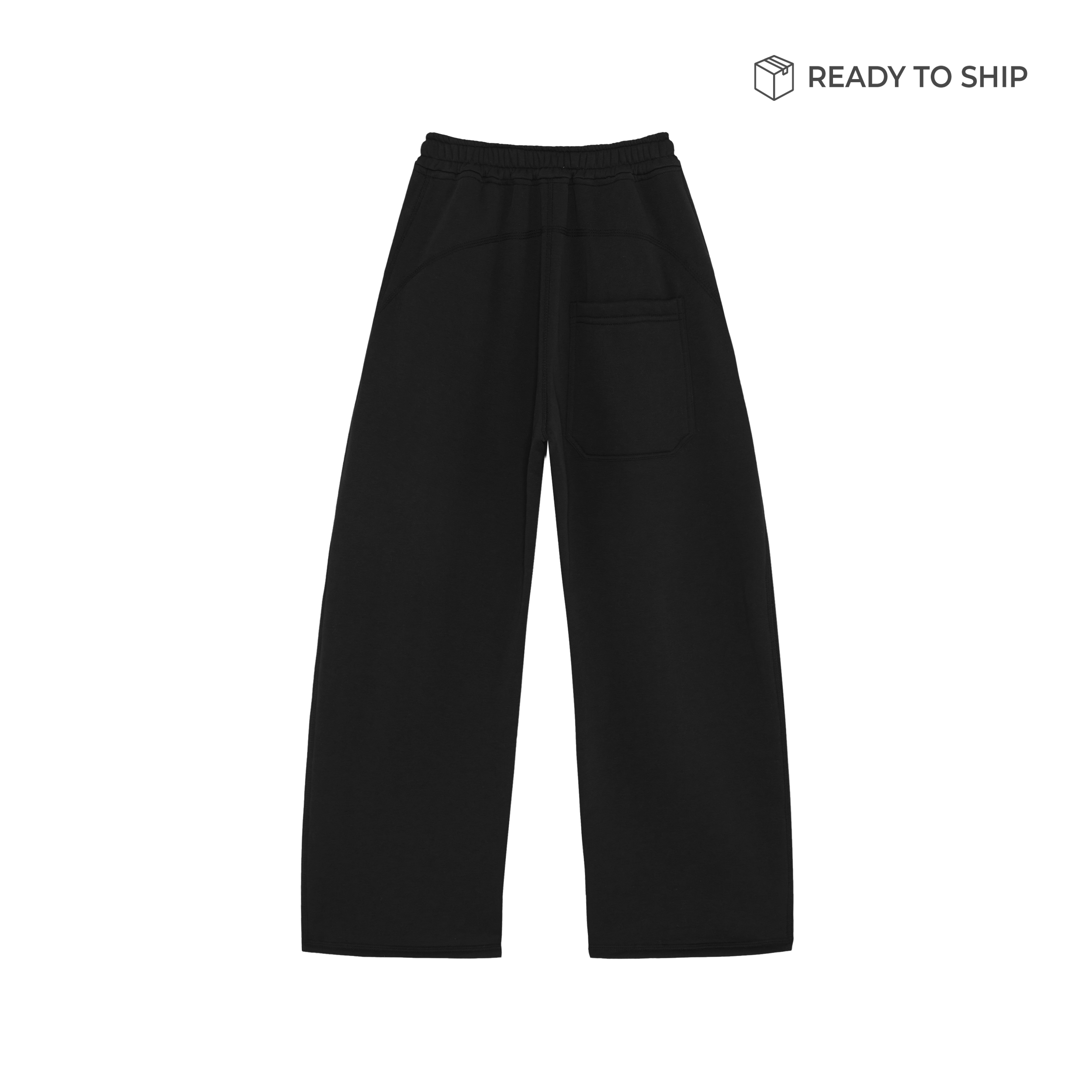 Premium 500gsm Jet Black Sweatpants