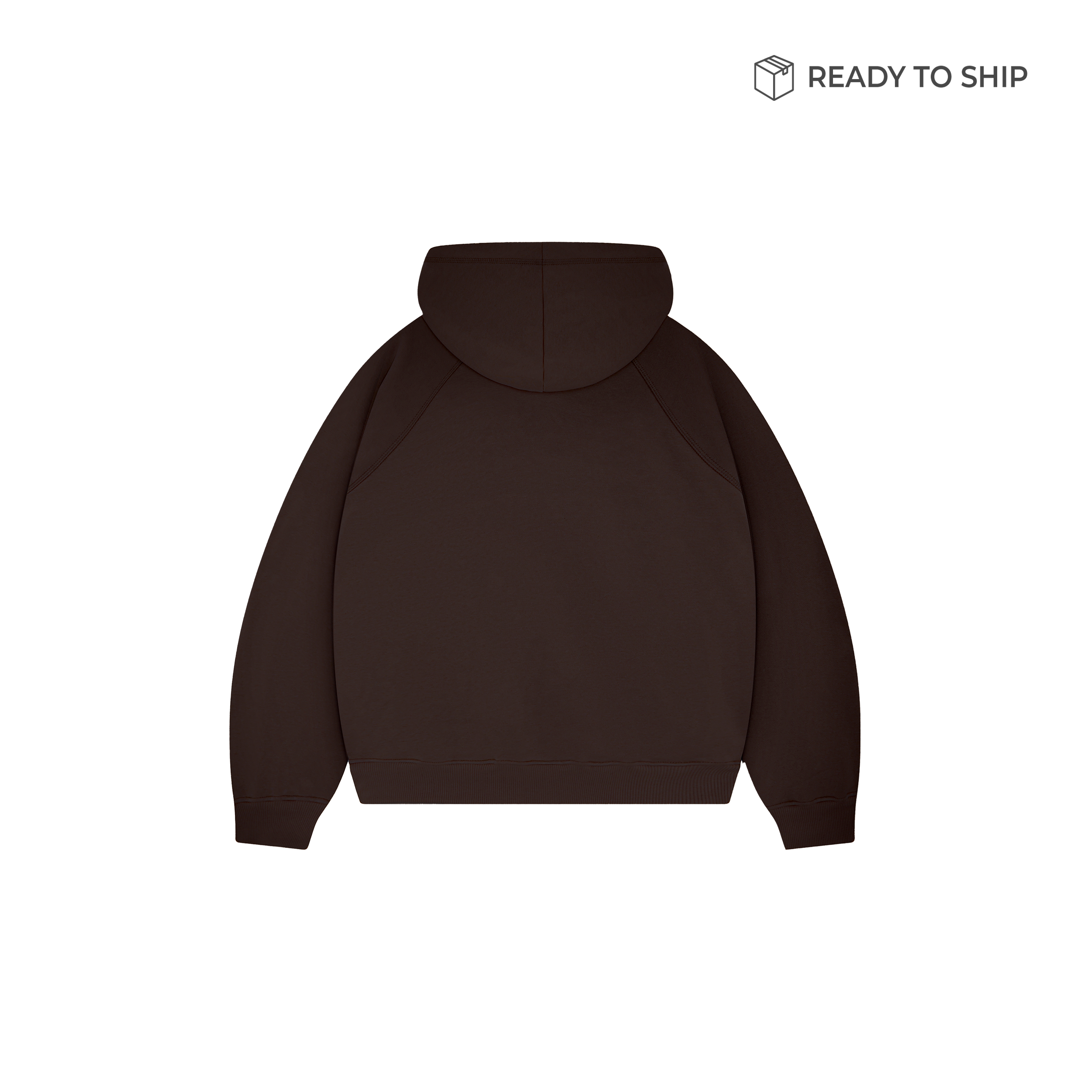 Premium 500gsm Mocha Brown Zip Hoodie