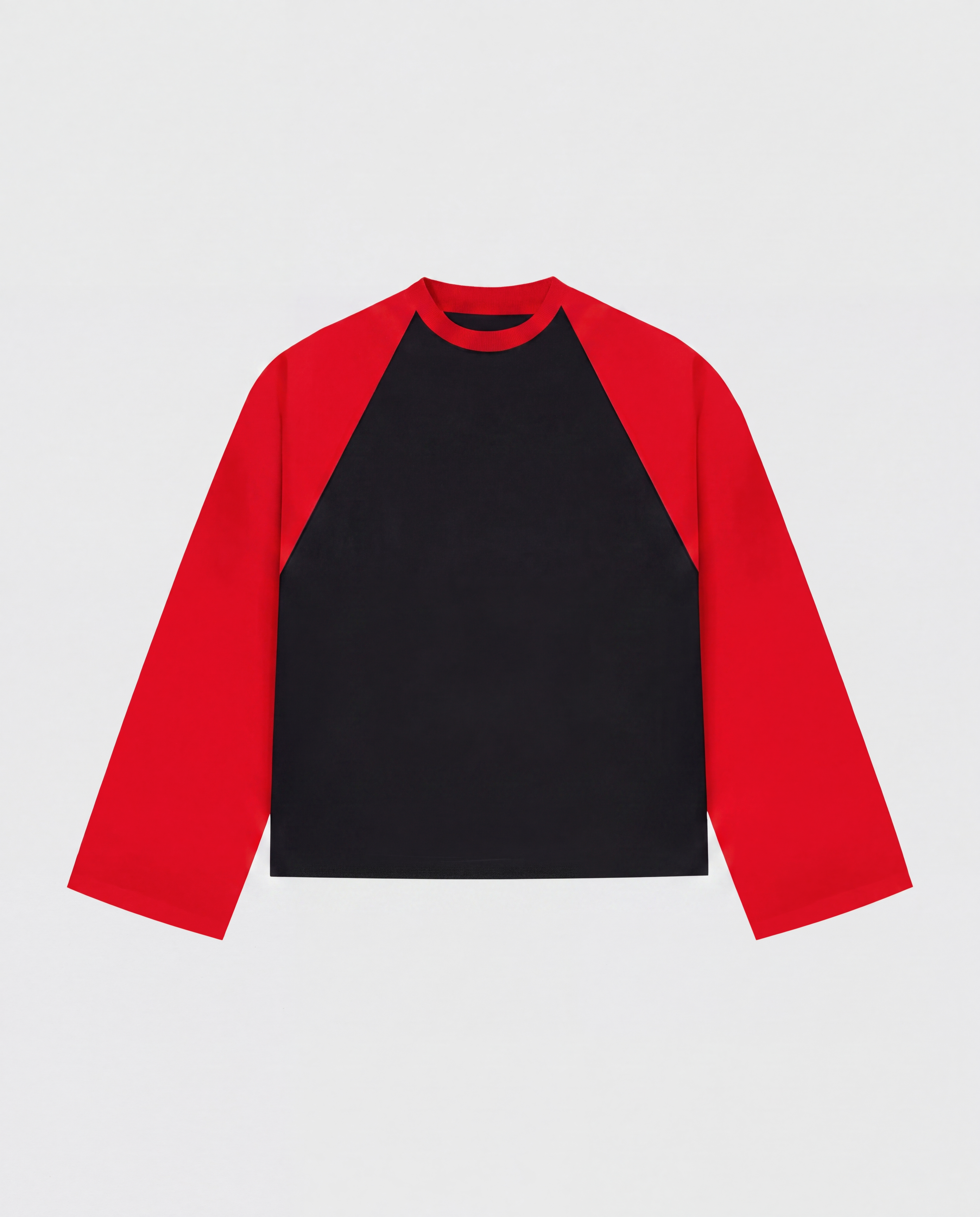 BASEBALL LONGSLEEVE - RED/BLACK