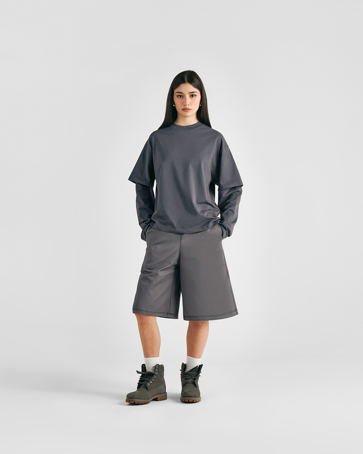 Everyday Optical White Double-Sleeve Tee