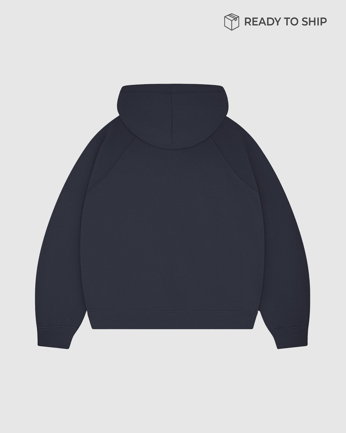 Premium 500gsm Anthracite Zip Hoodie