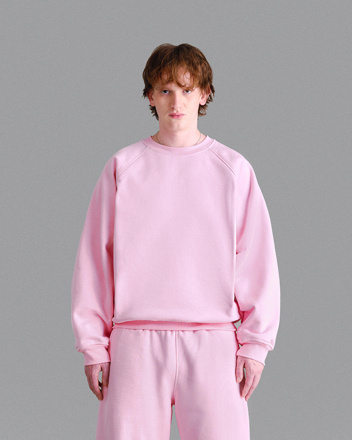 Premium 500gsm Baby Pink Crewneck