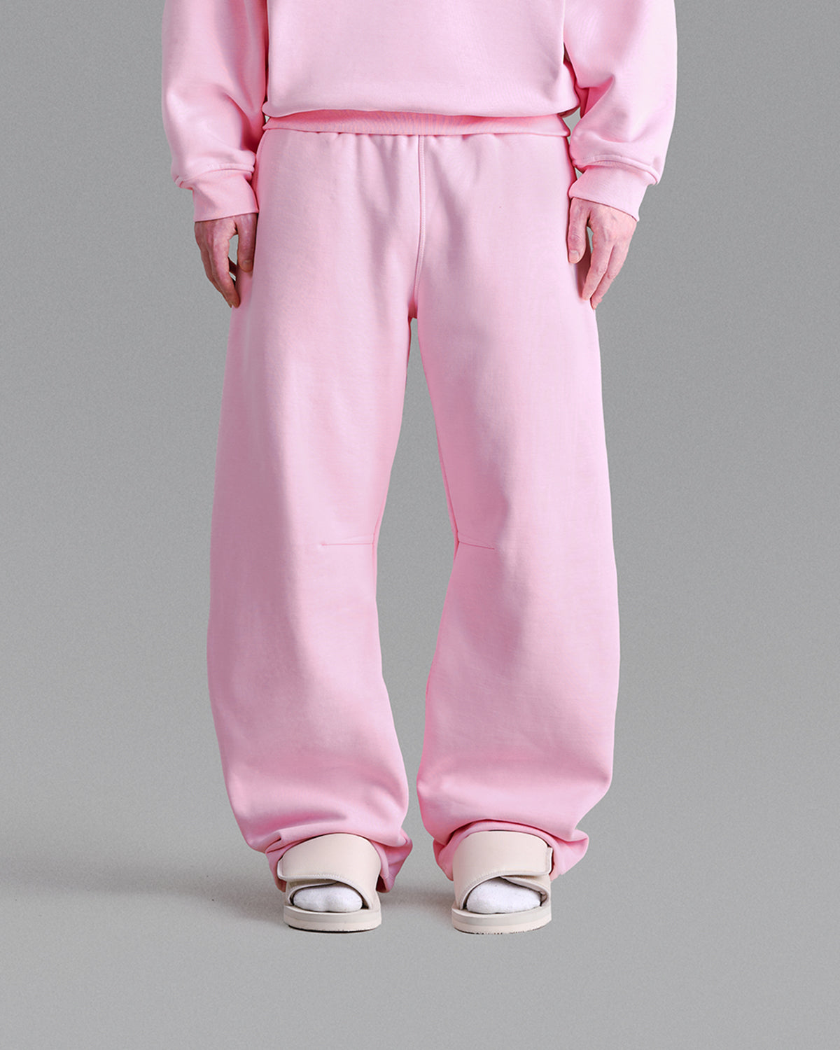Pantaloni della tuta rosa baby di alta qualità da 500 g/m²