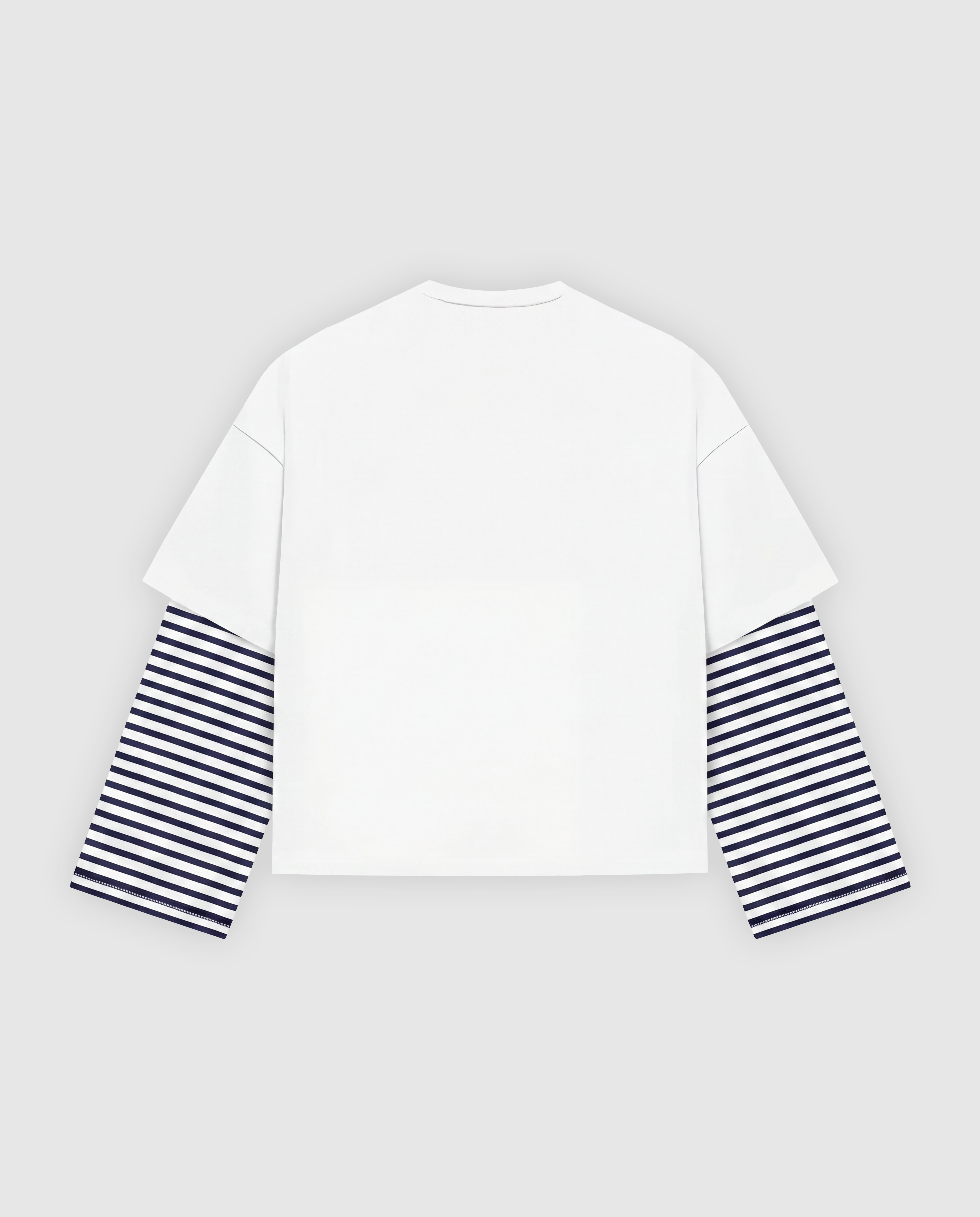 Stripes Doublesleeve - Optical White