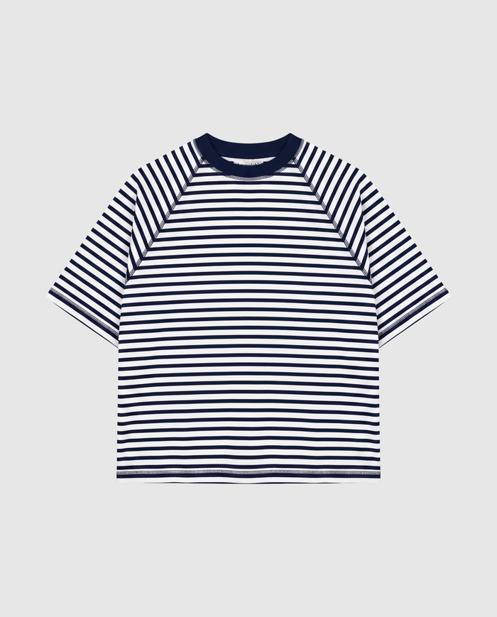 Stripes Tee - Blue Navy