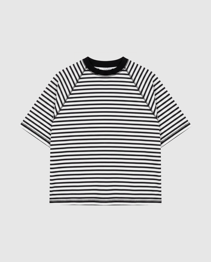Stripes Tee - Jet Black