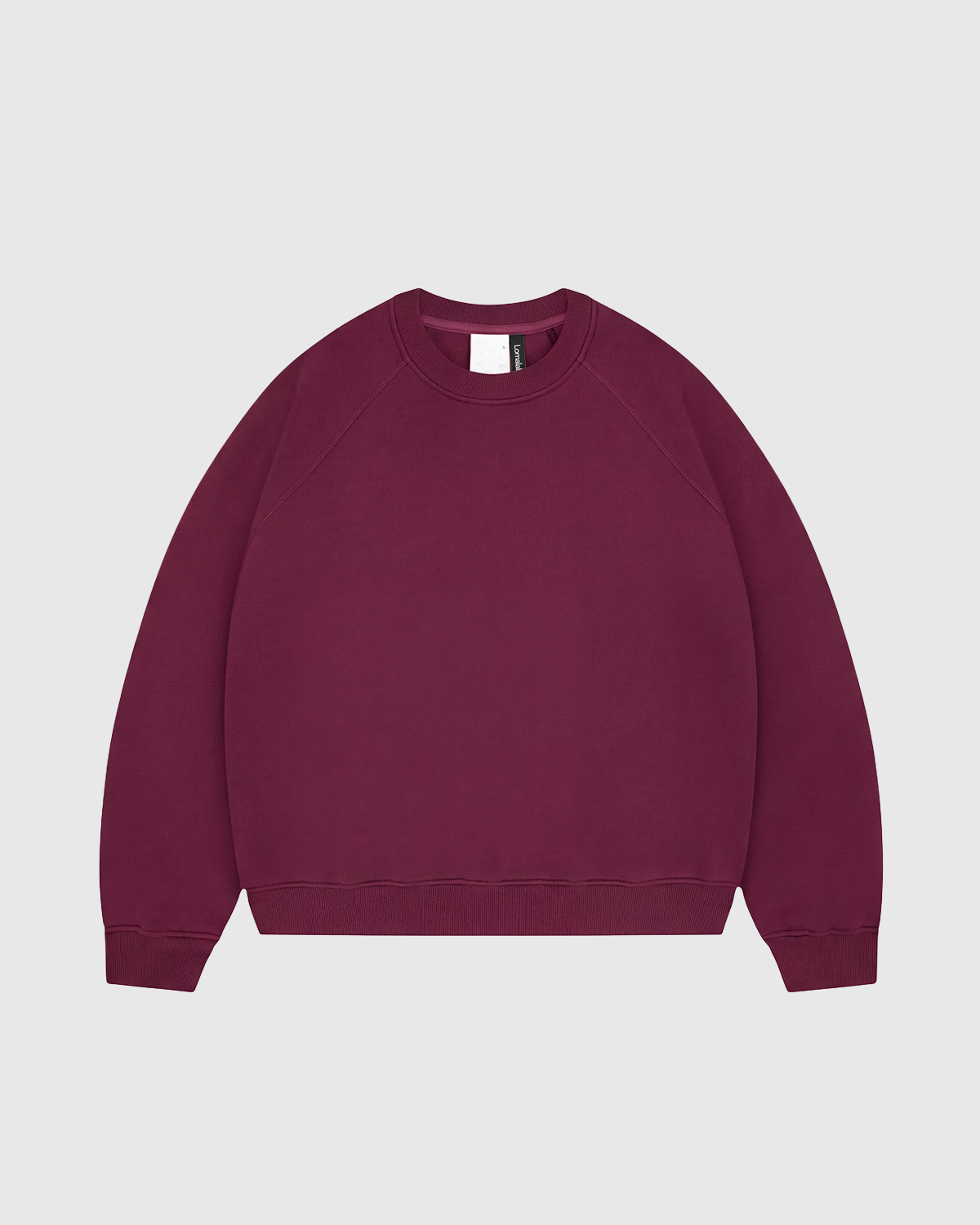 Premium 500gsm Burgundy Crewneck