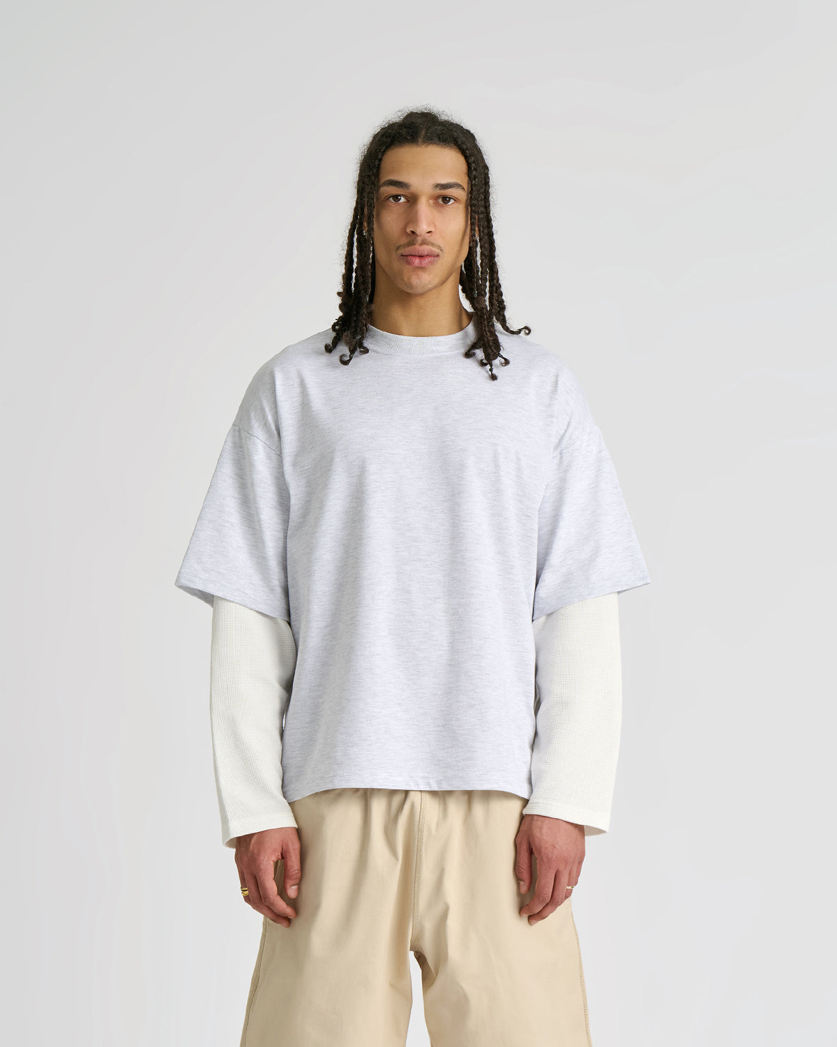 Waffle Off White Double-Sleeve Tee