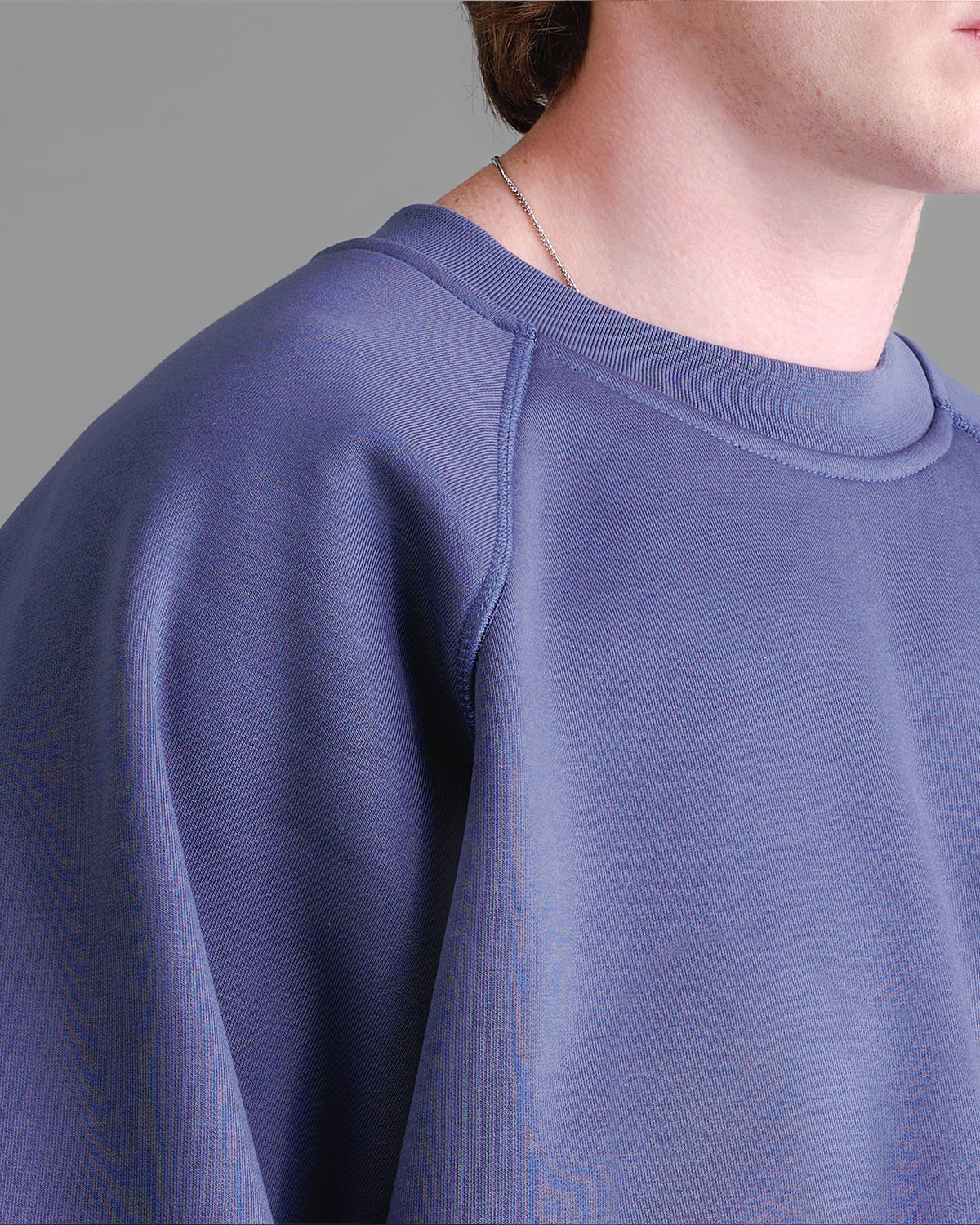 Premium 500gsm Dust Blue Crewneck