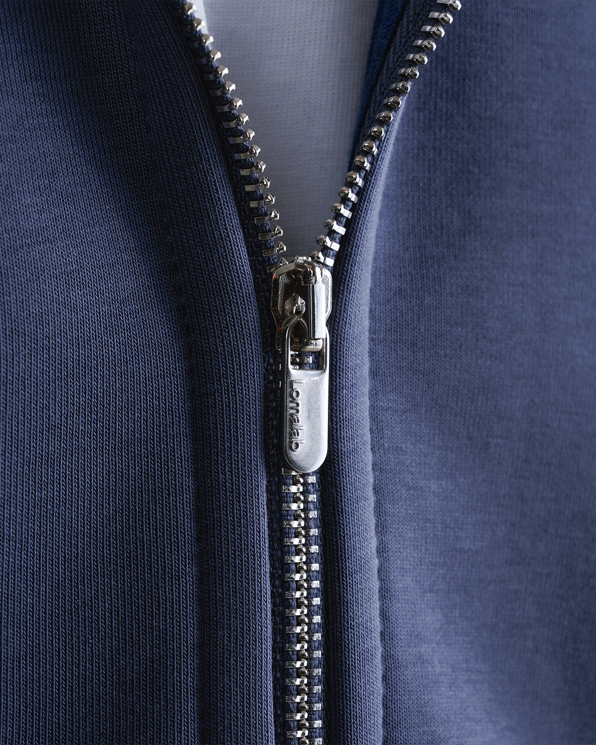 Premium 500gsm Dust Blue Zip Hoodie