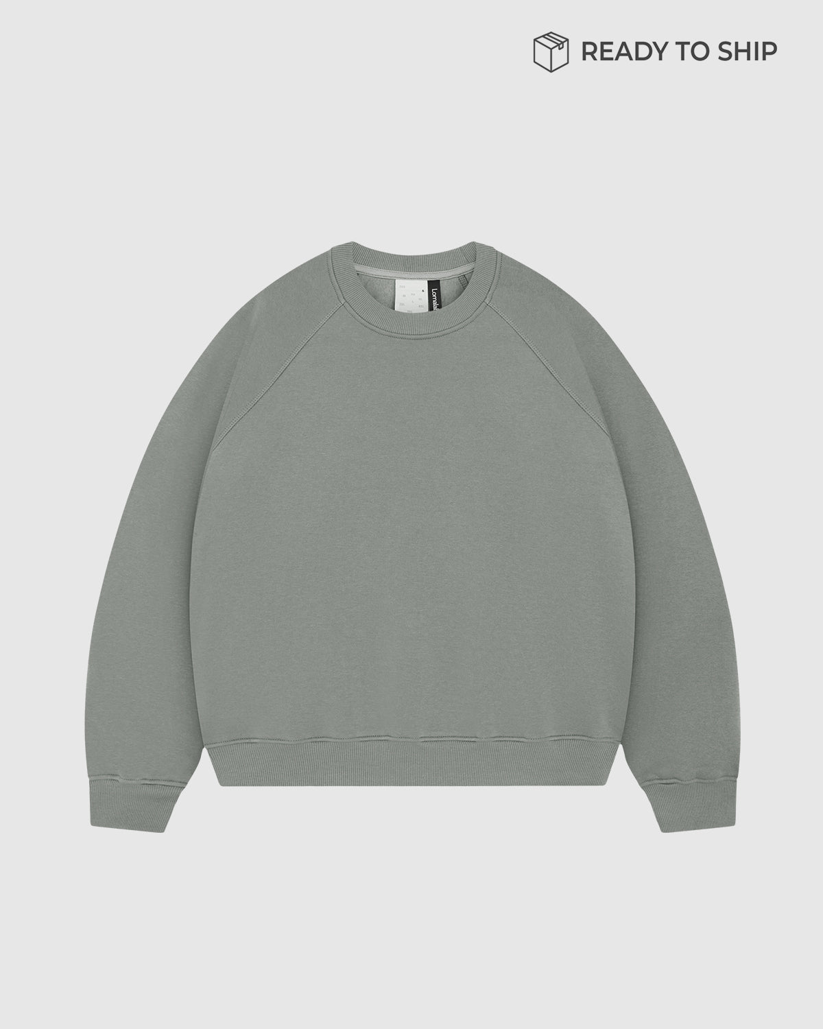 Premium 500gsm Dust Matcha Crewneck