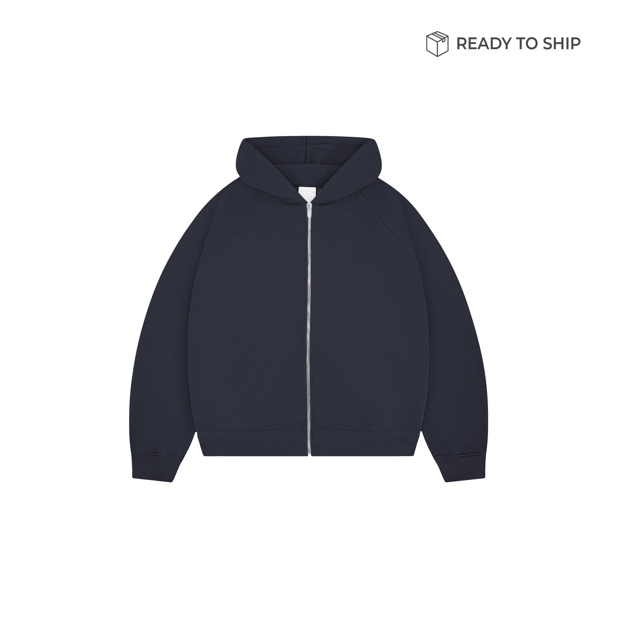 Premium 500gsm Anthracite Zip Hoodie