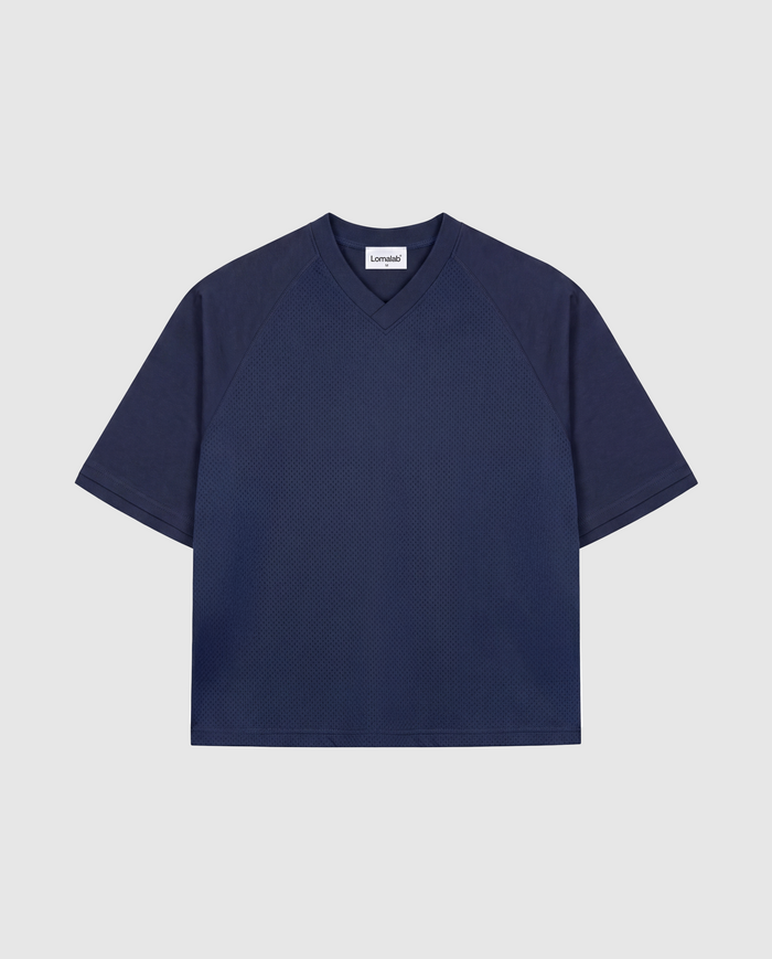 Mesh Tee - Blue Navy