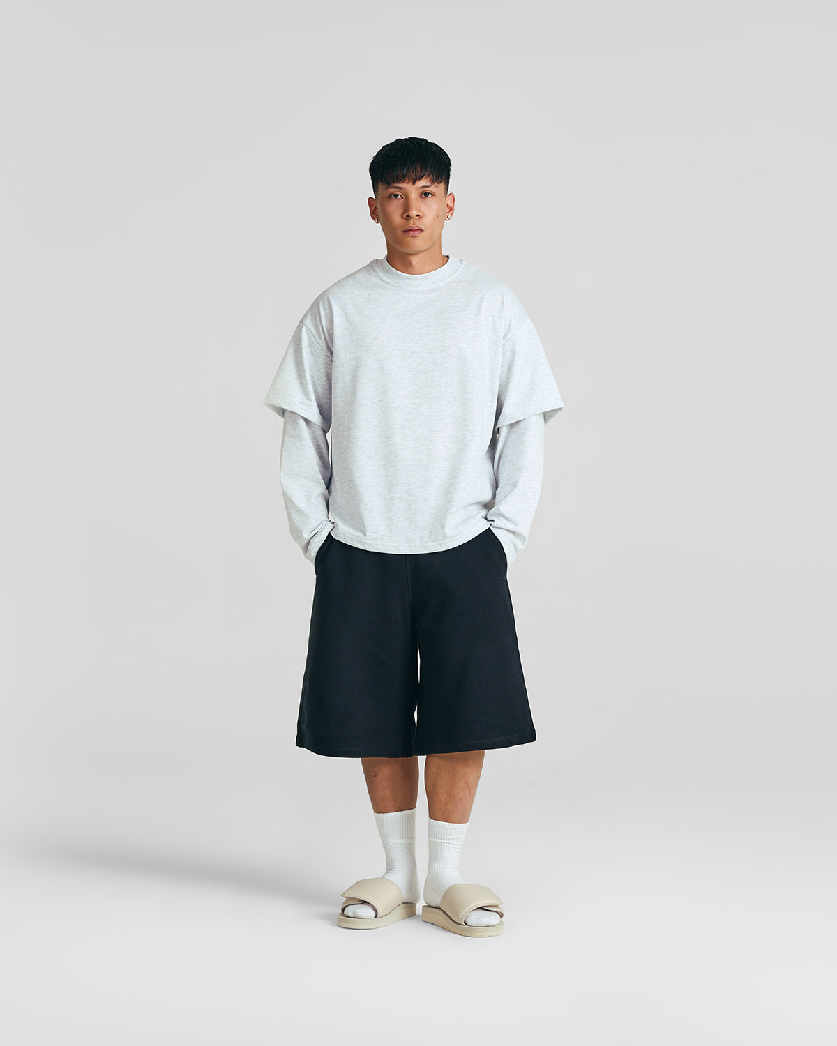 Everyday Optical White Double-Sleeve Tee