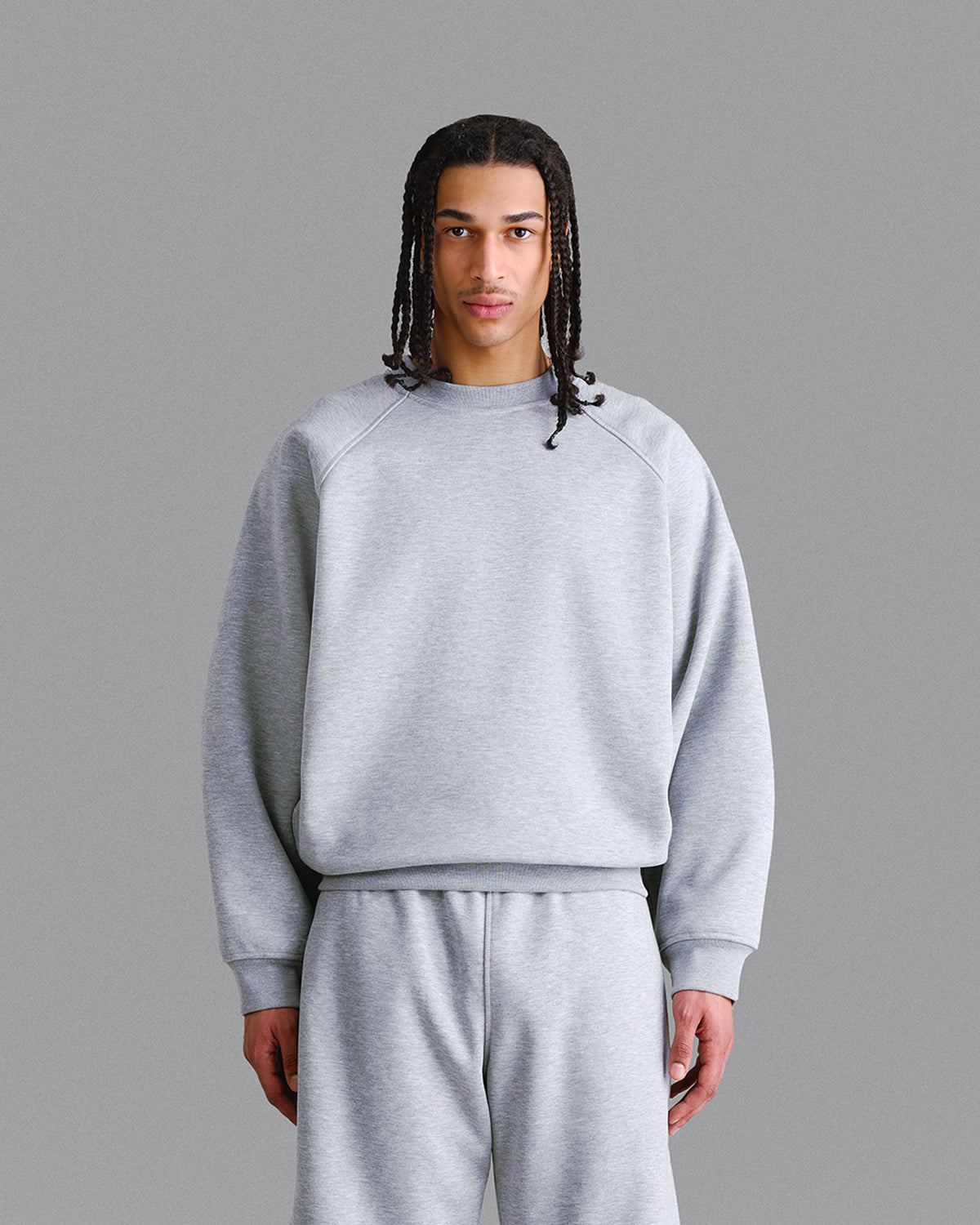 Premium 500gsm Gym Grey Crewneck