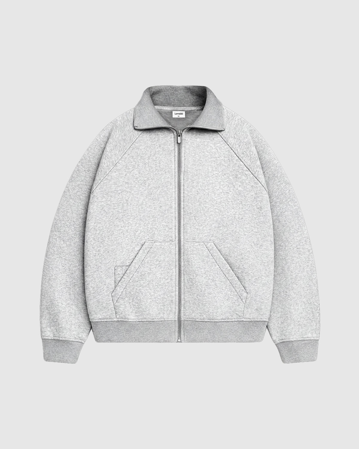 EVERYDAY GYM GREY FULL ZIP HOODIE