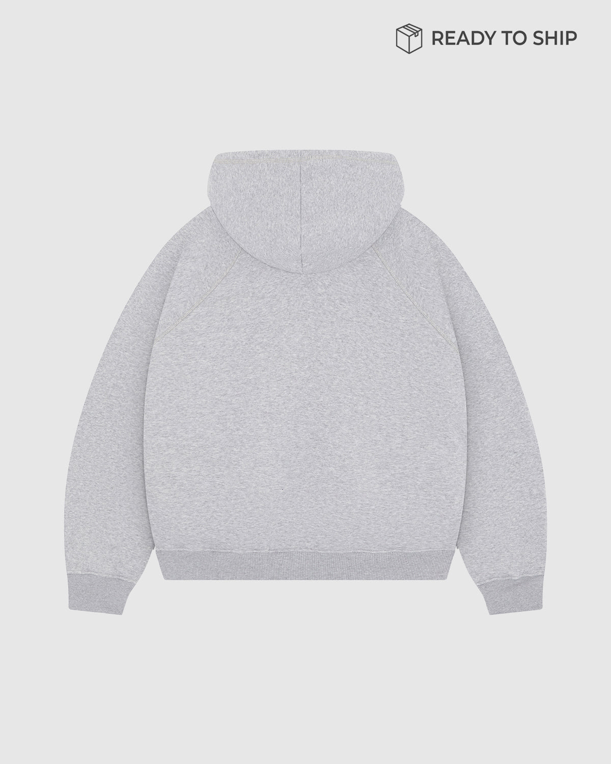 Premium 500gsm Gym Grey Zip Hoodie