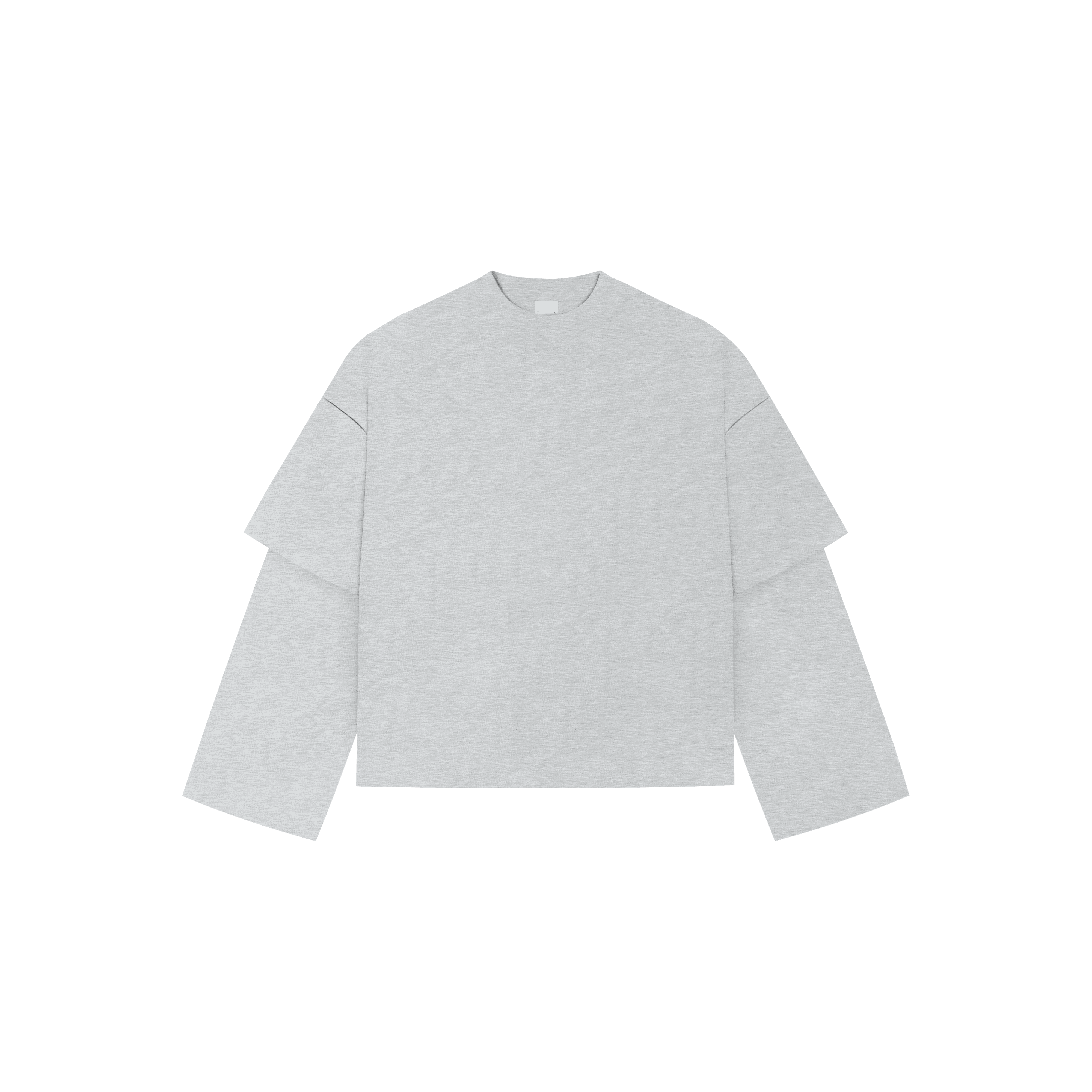 Heavyweight Gym Grey Double-Sleeve tee