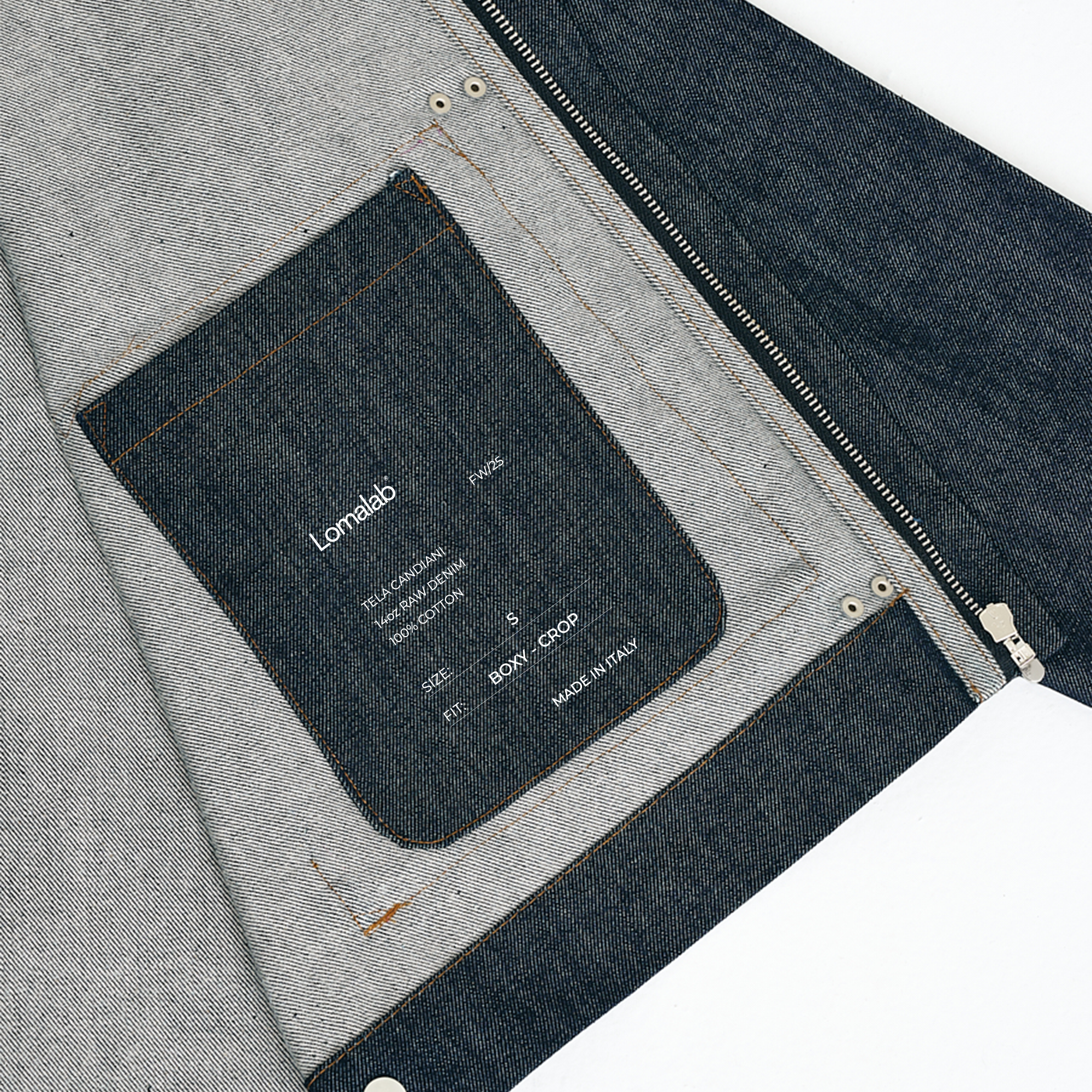 Raw Denim Clasp Work Jacket - Indigo