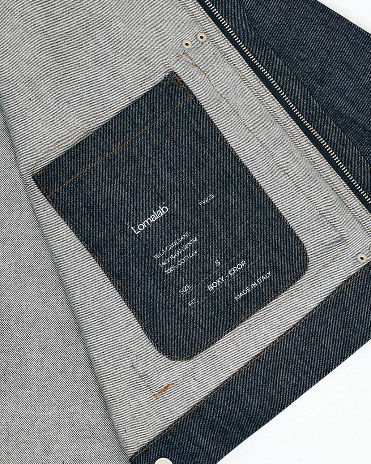 Raw Denim Clasp Work Jacket - Indigo