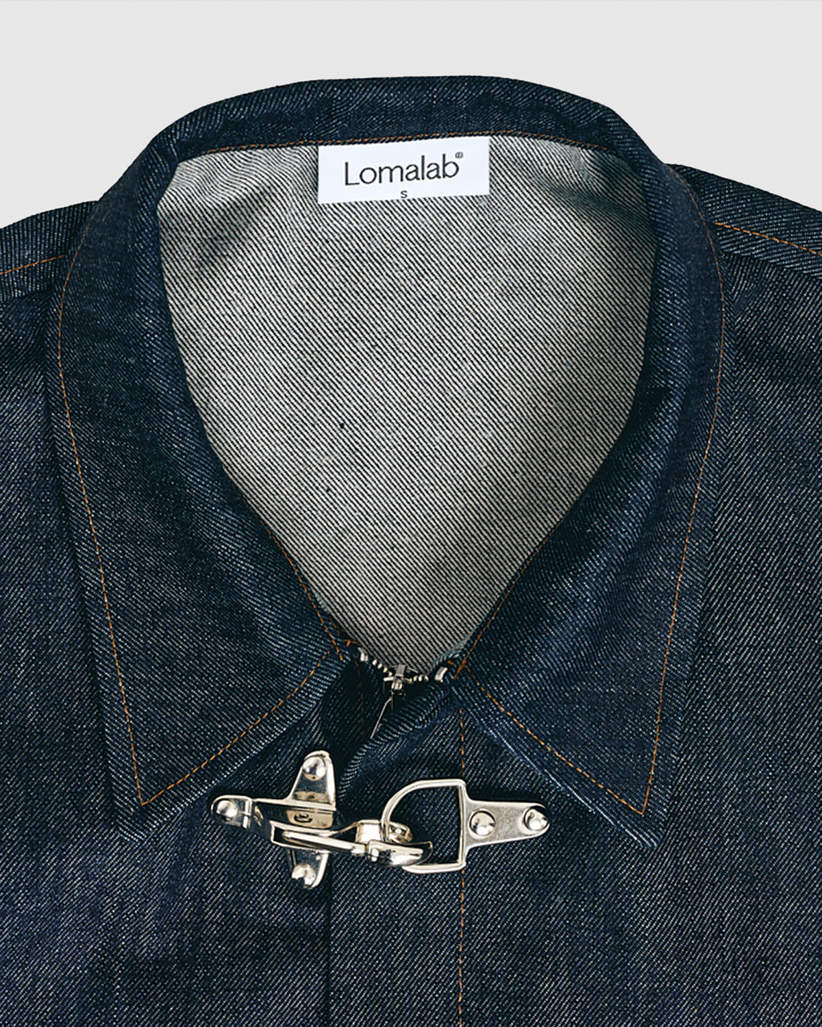 Raw Denim Clasp Work Jacket - Indigo