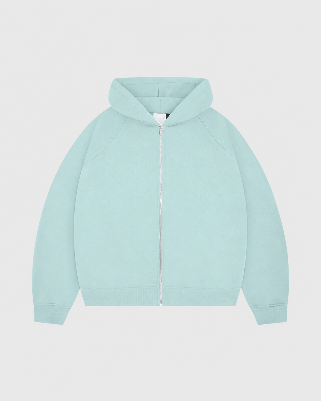 Premium 500gsm Ice Grey Zip Hoodie