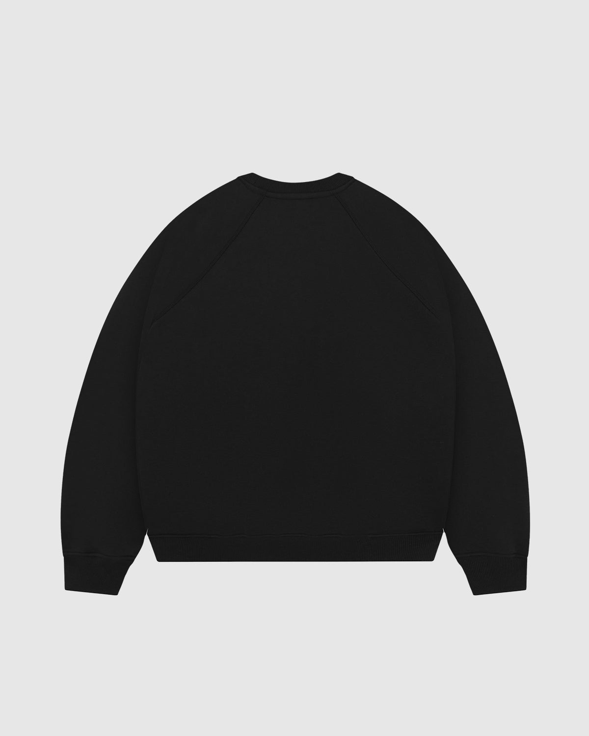 Premium 500gsm Jet Black Crewneck