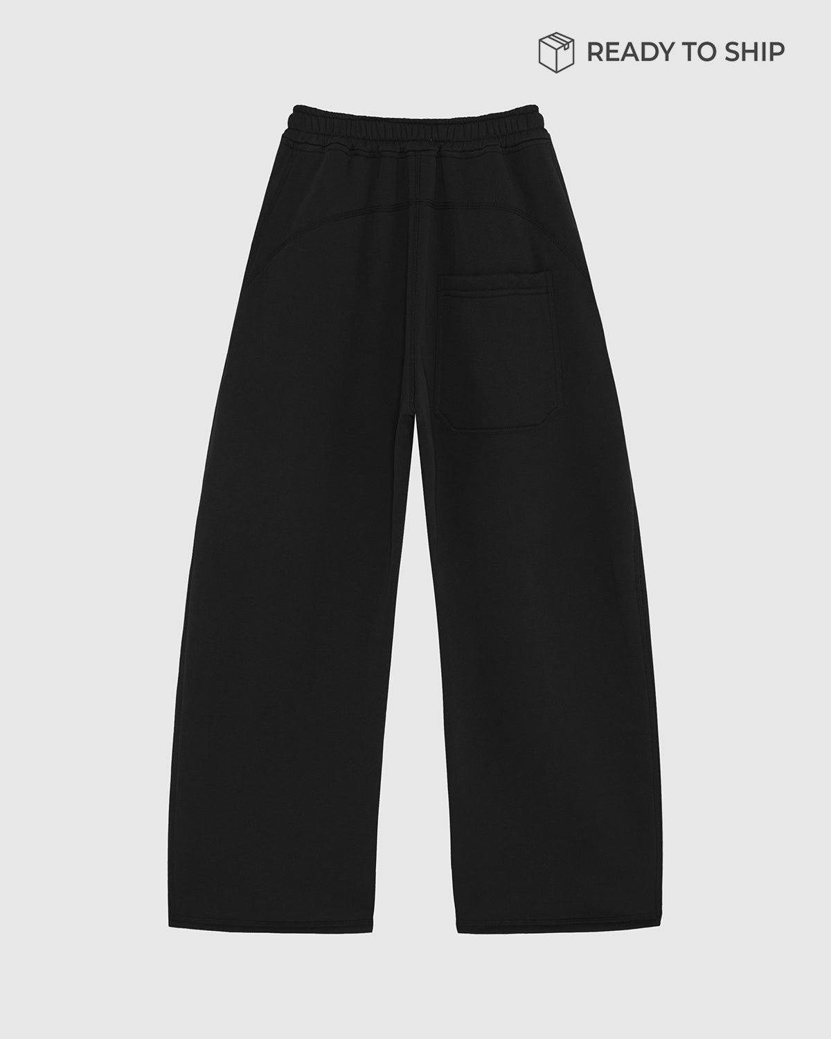 Premium 500gsm Jet Black Sweatpants