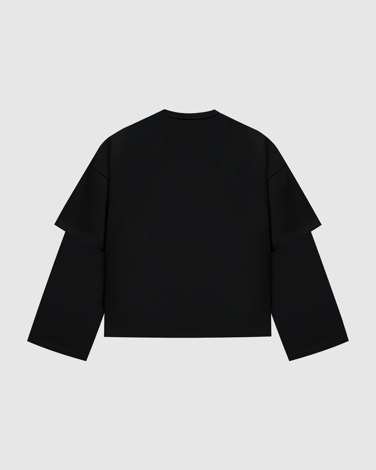 Everyday Jet Black Double-Sleeve Tee