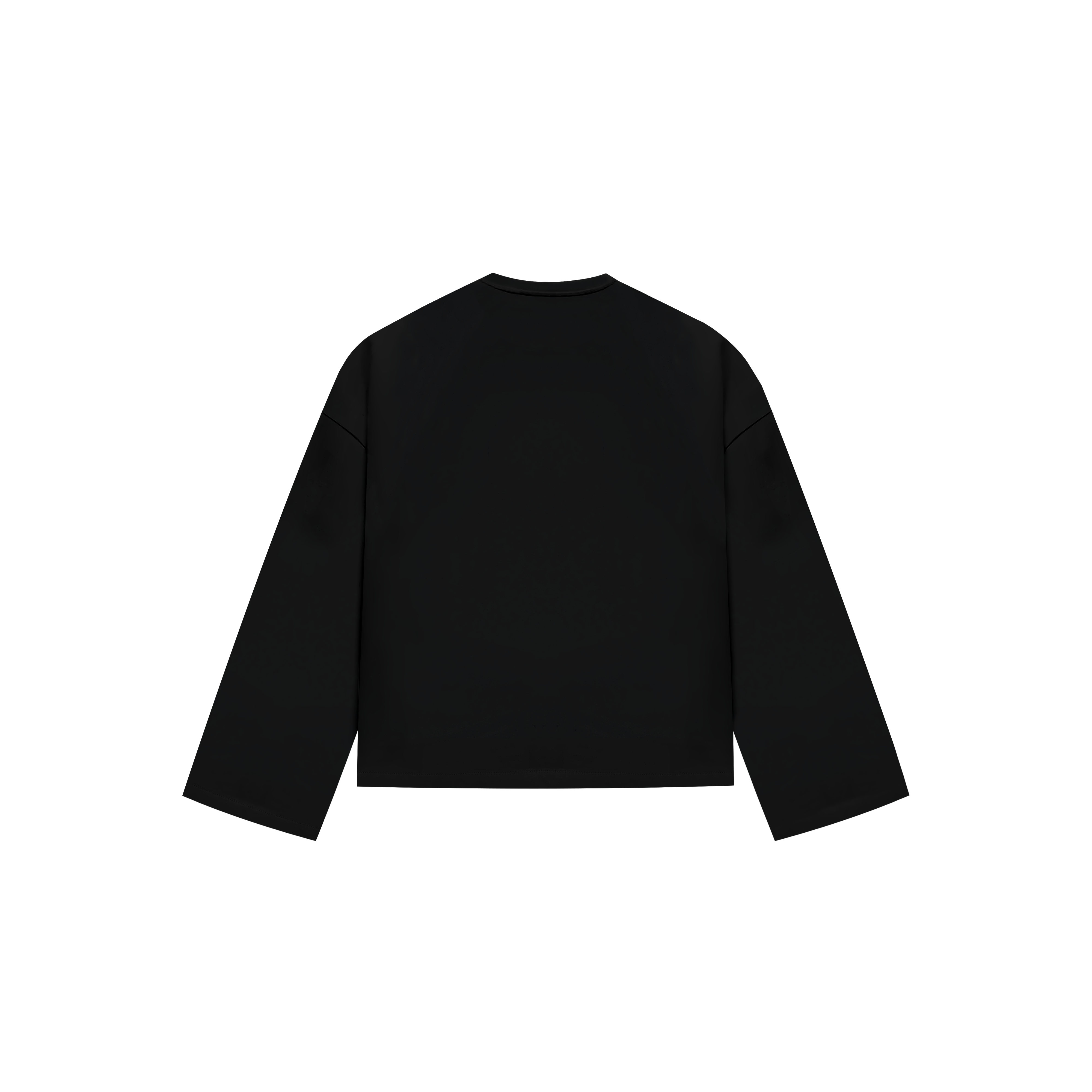 Maglia a maniche lunghe nera pesante
