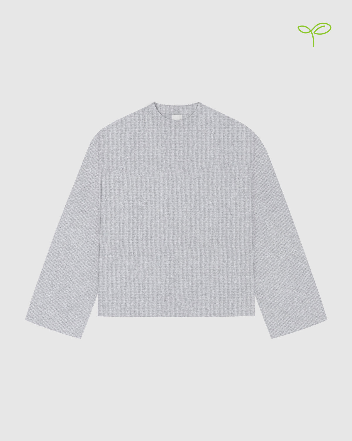 Waffle Gym Grey Longsleeve Tee