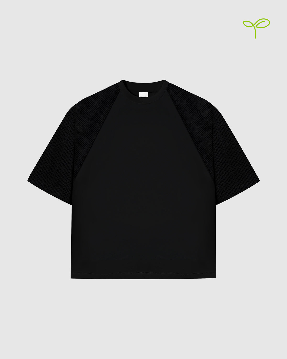 Waffle Jet Black Tee