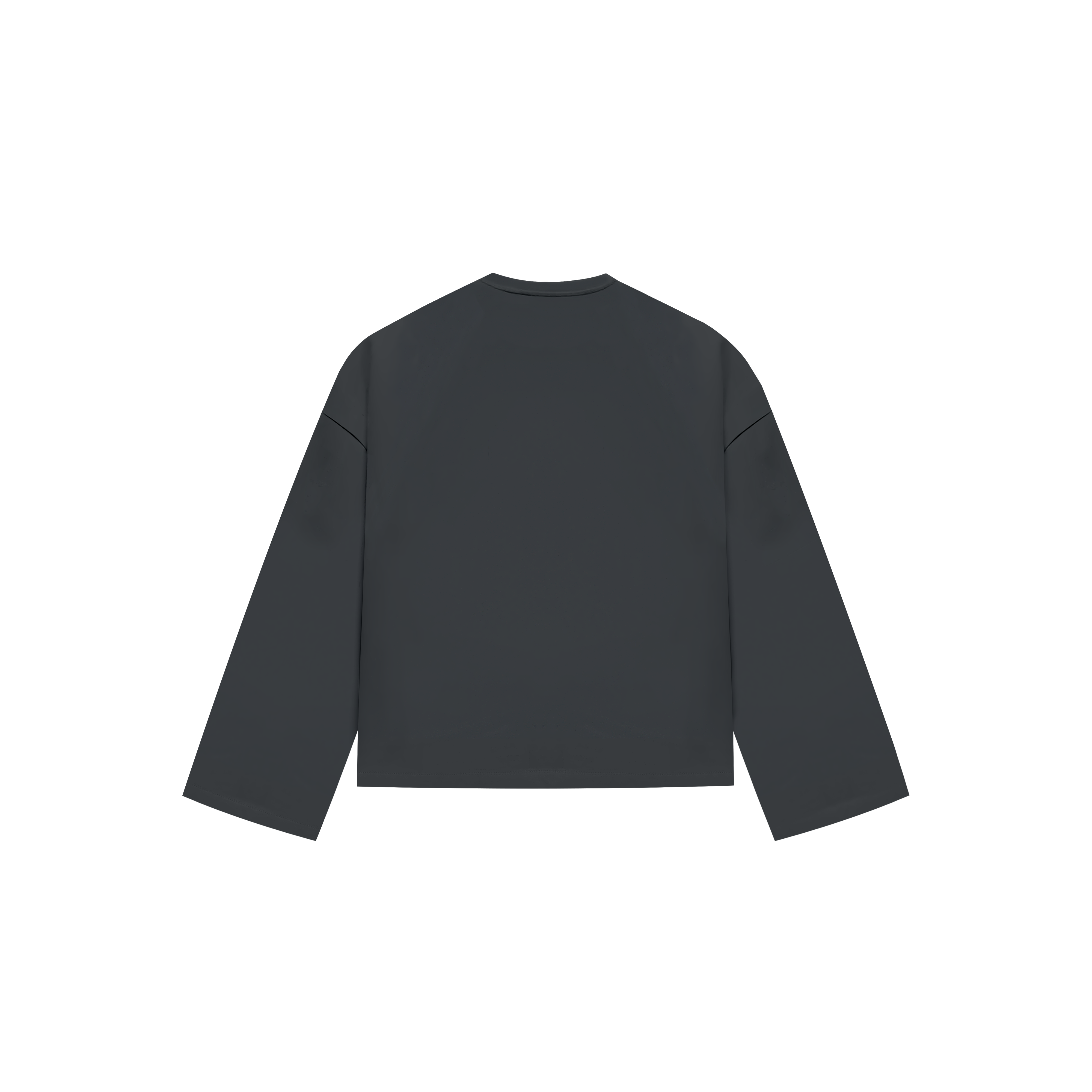 Maglia a maniche lunghe grigio piombo pesante
