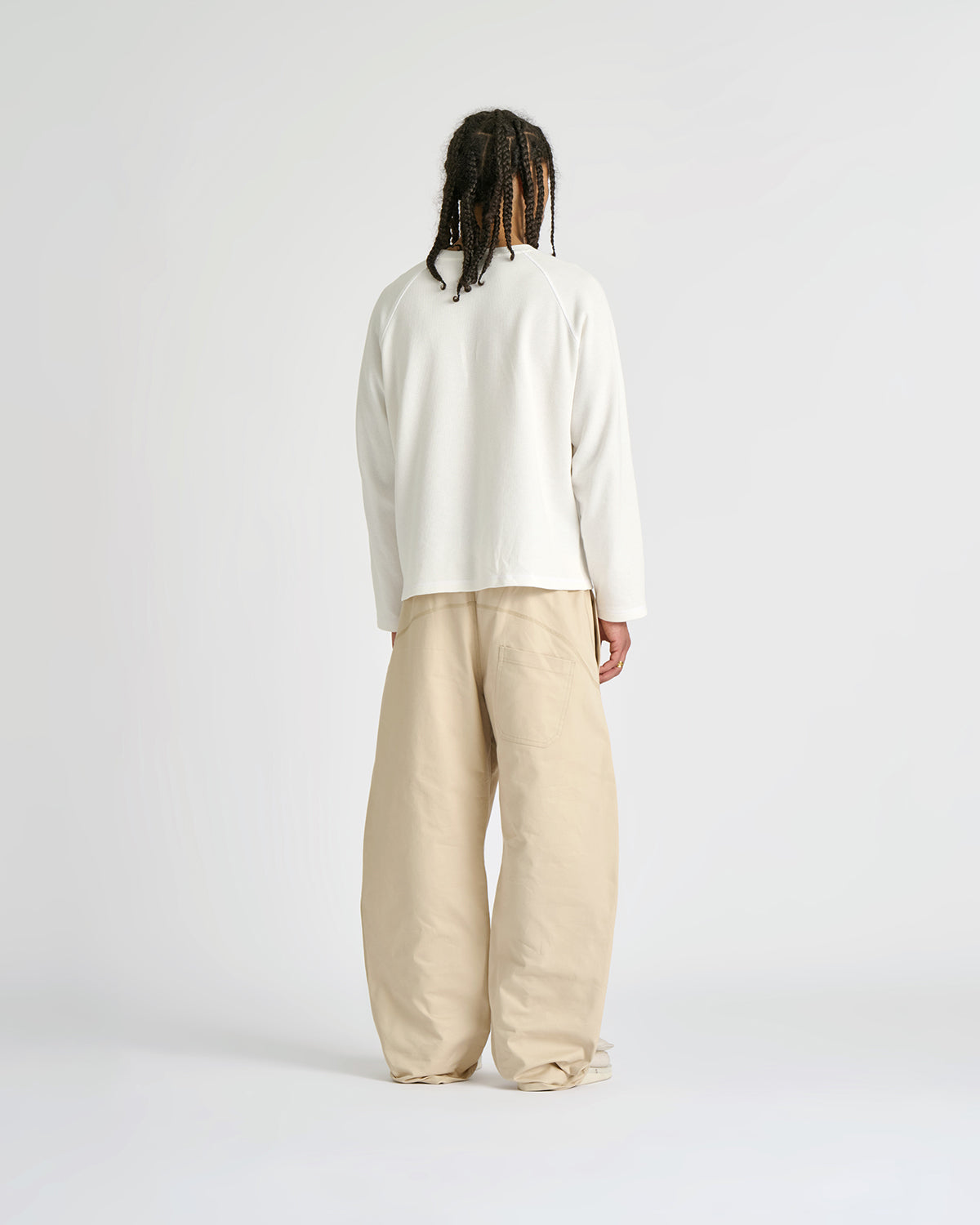 Waffle Off White Longsleeve Tee