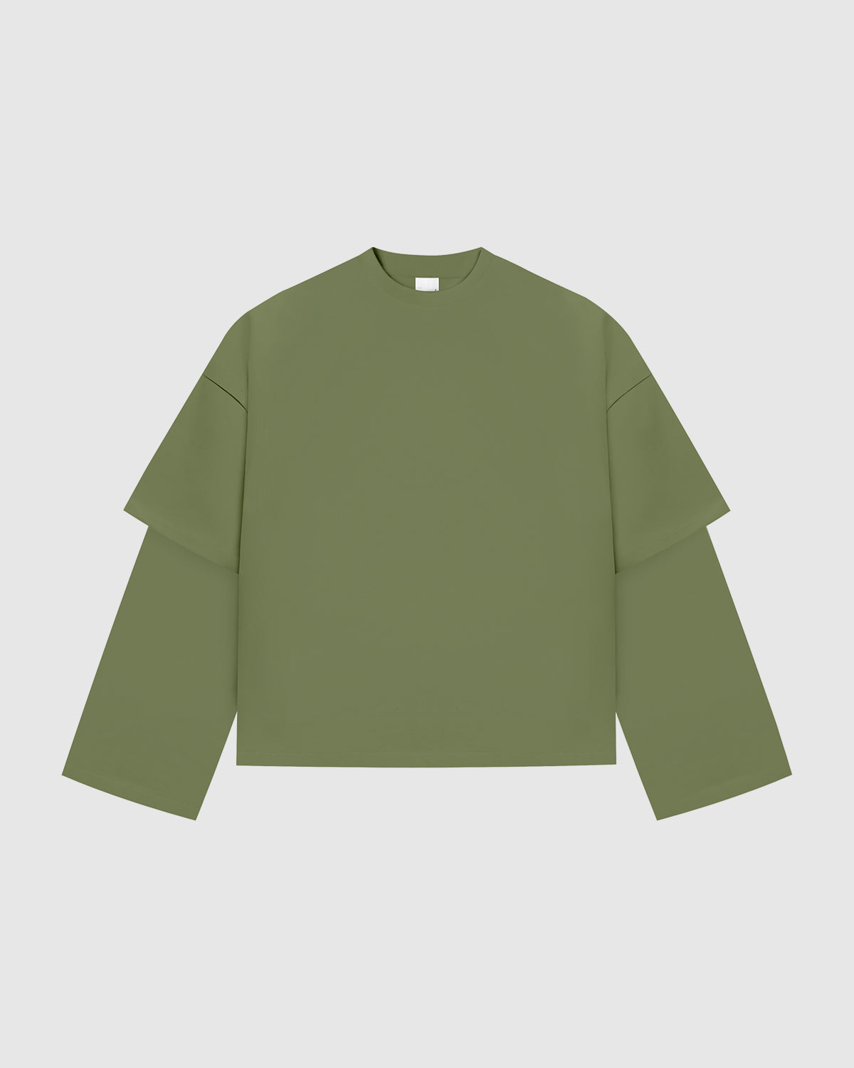 Everyday Matcha Green Double-Sleeve Tee