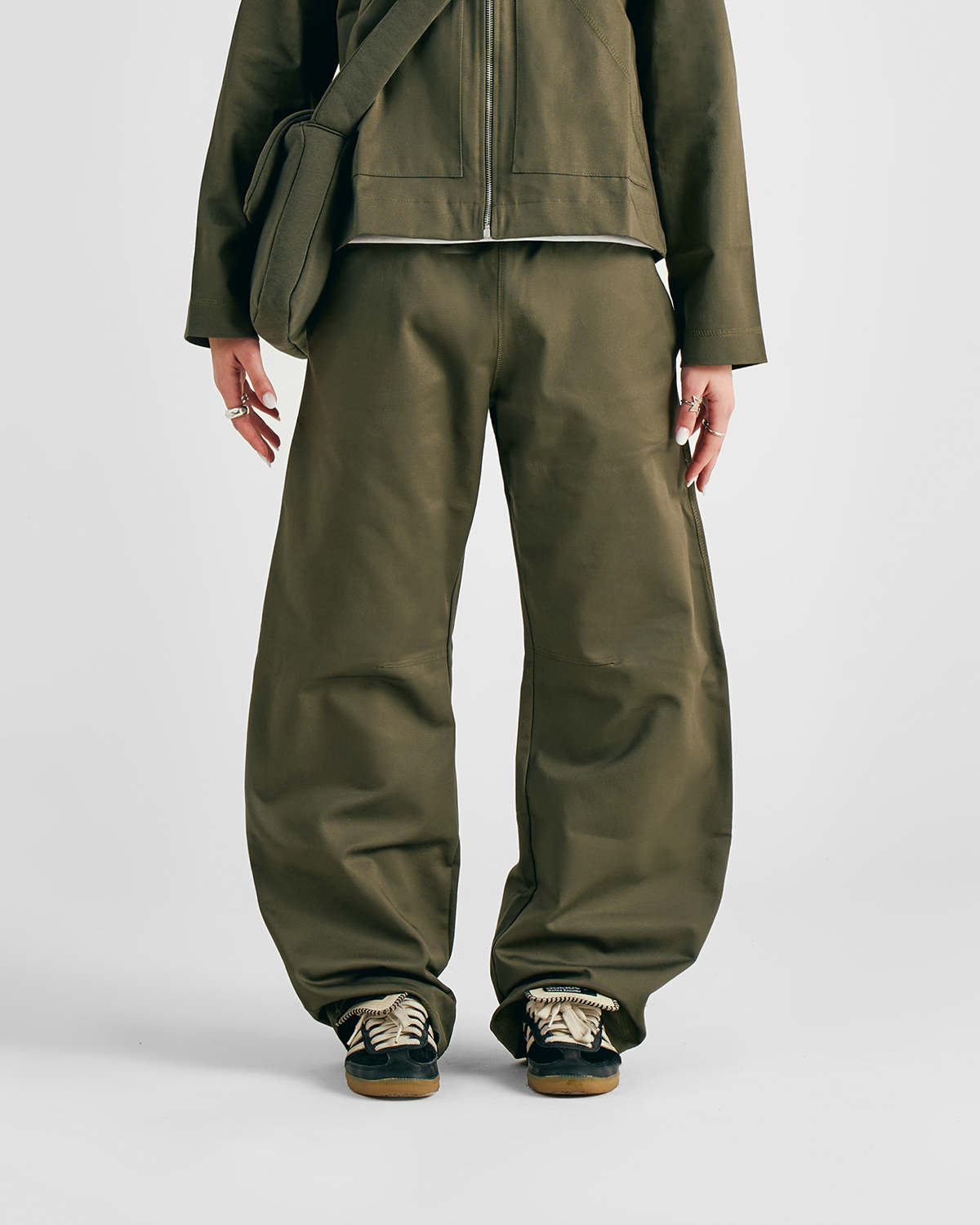 Military Green Arch Pants