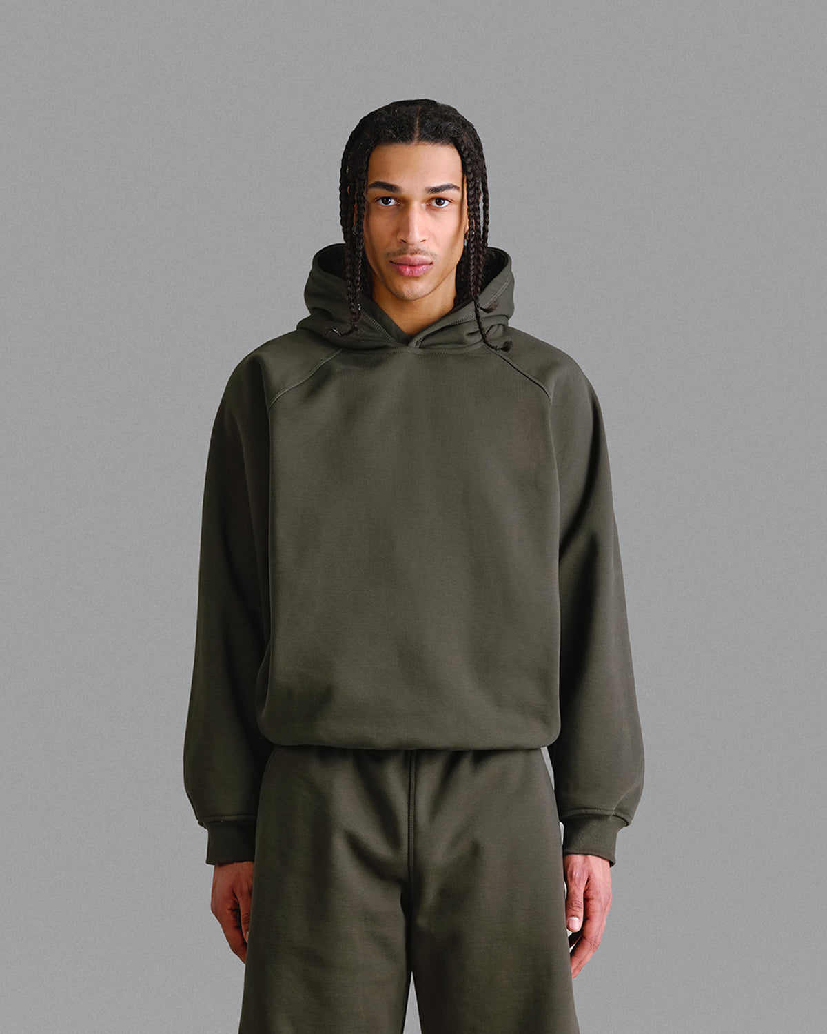 Premium 500gsm Military Green Hoodie