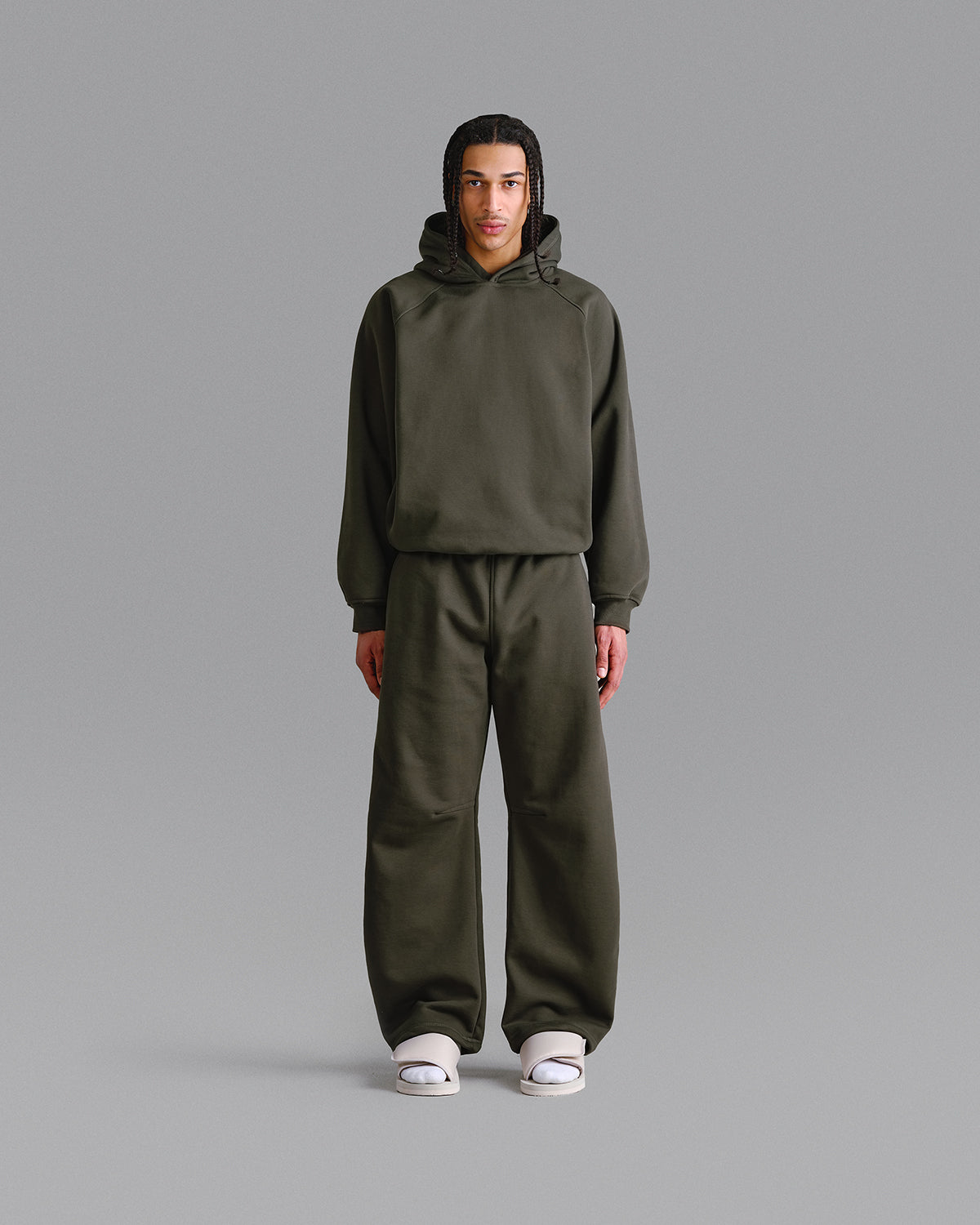 Premium 500gsm Military Green Hoodie