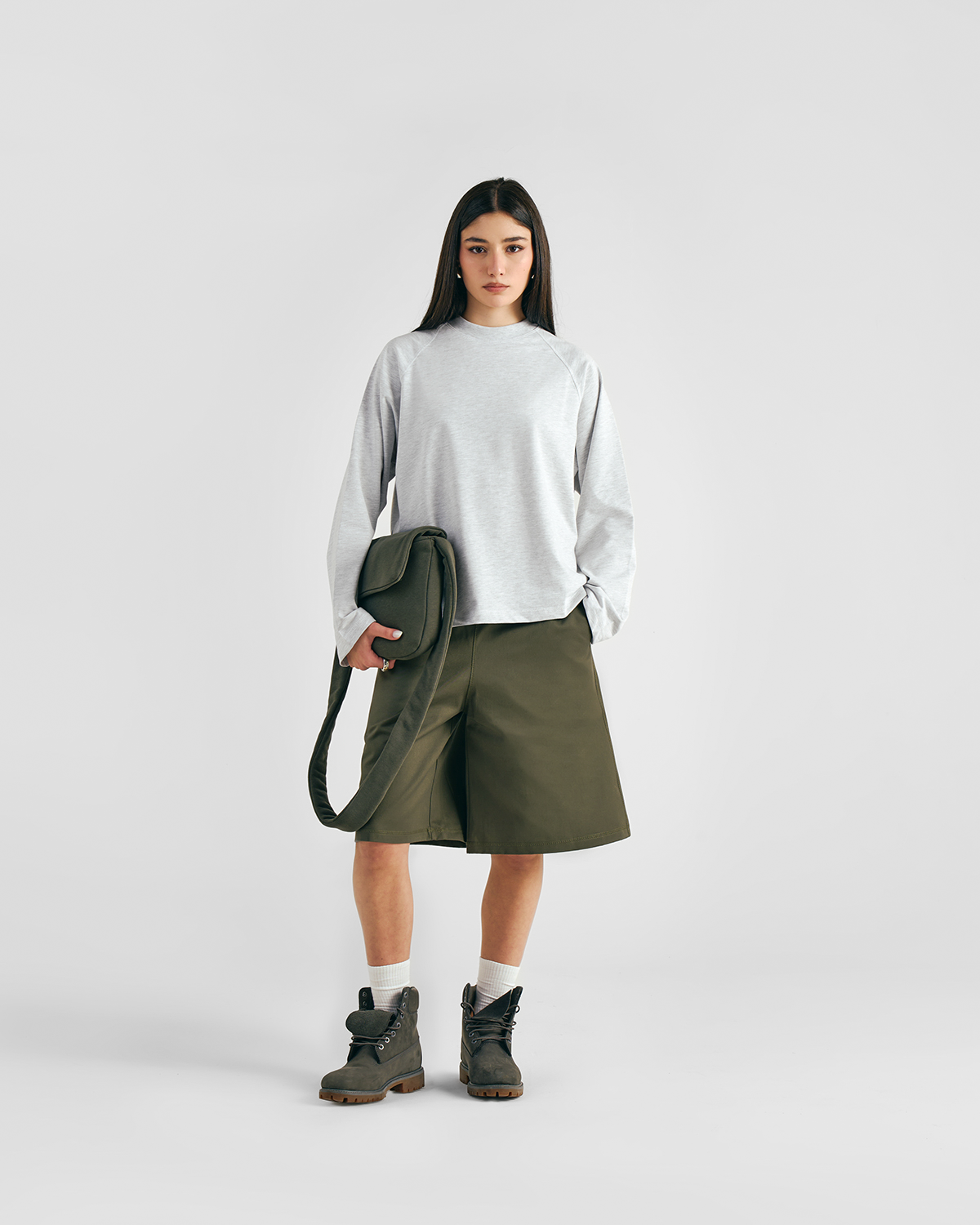 Pantaloni cargo verde militare per tutti i giorni