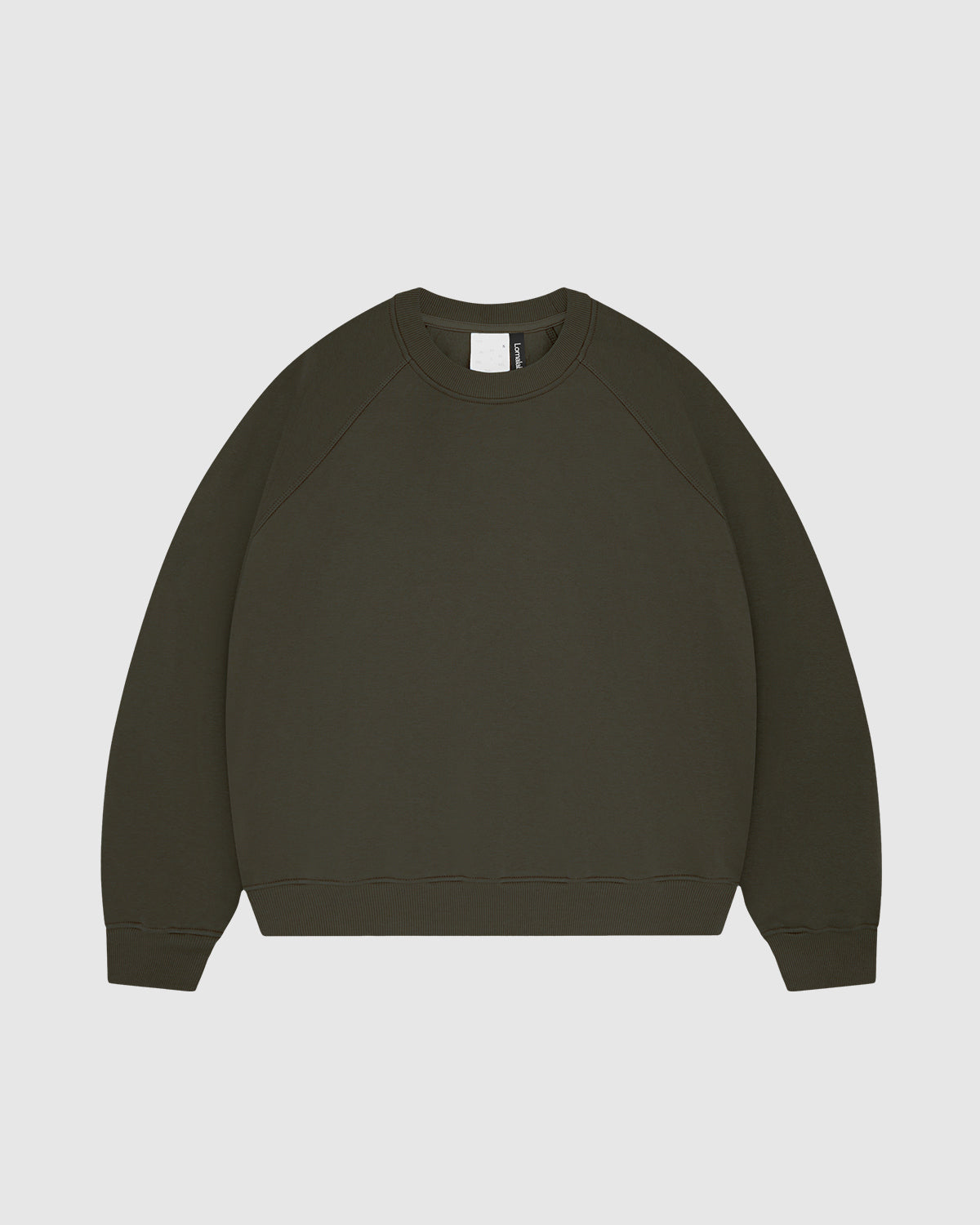 Premium 500gsm Military Green Crewneck