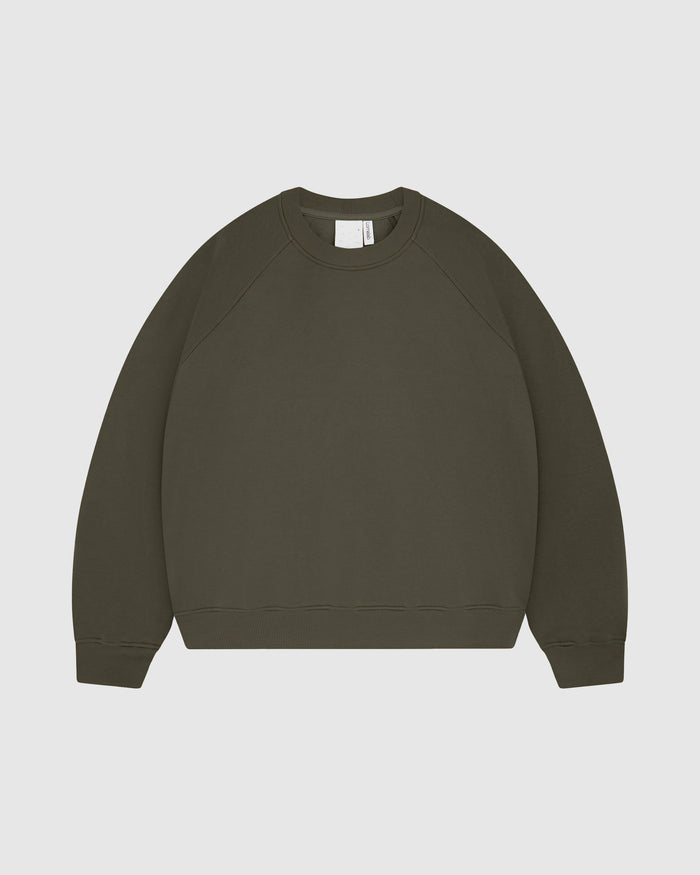 EVERYDAY MILITARY GREEN CREWNECK