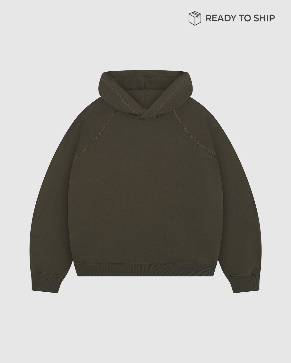 Premium 500gsm Military Green Hoodie
