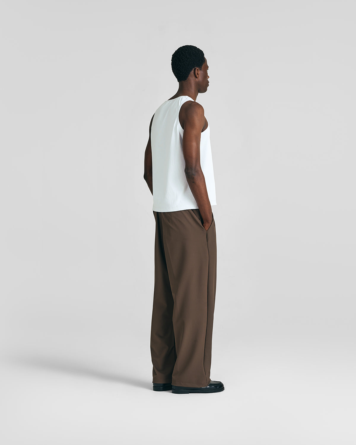 Mocha Brown Everyday Pleated Pants