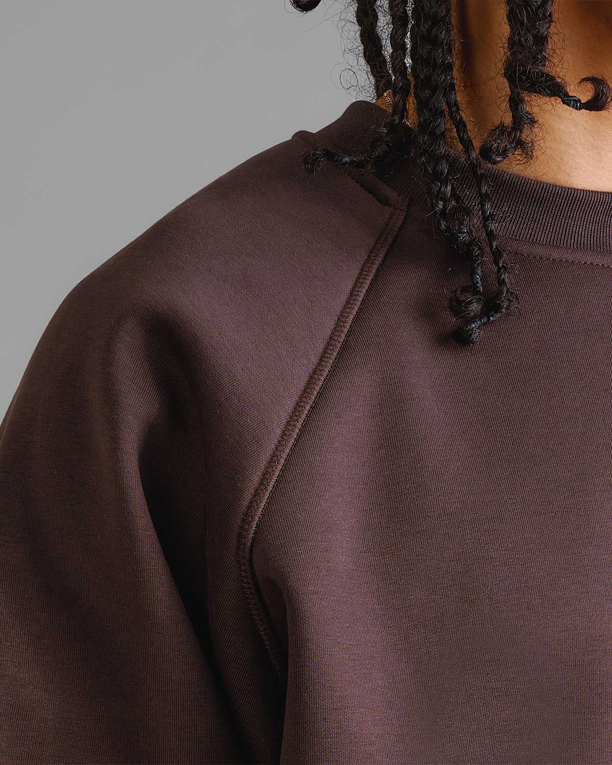 Premium 500gsm Mocha Brown Crewneck