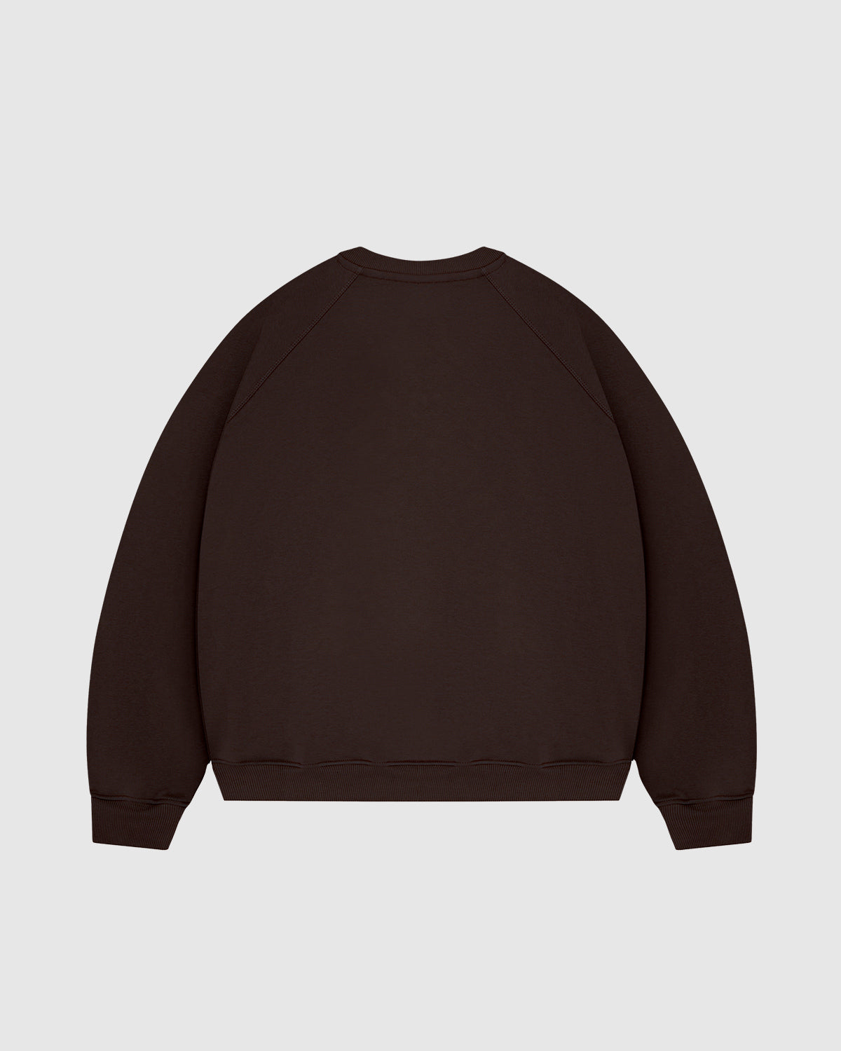Premium 500gsm Mocha Brown Crewneck