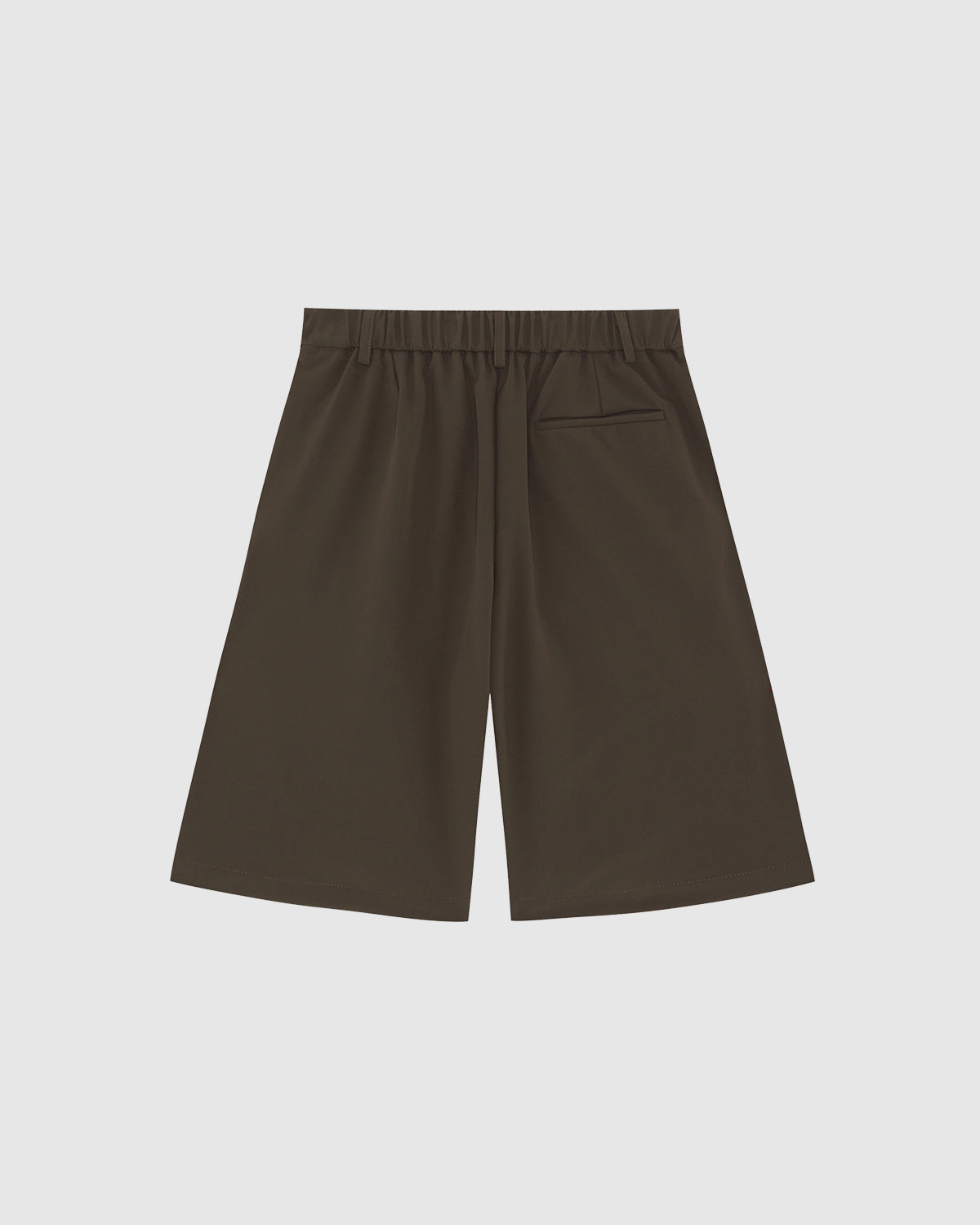 Mocha Brown Everyday Pleated Jorts