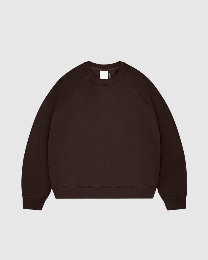 Premium 500gsm Mocha Brown Crewneck
